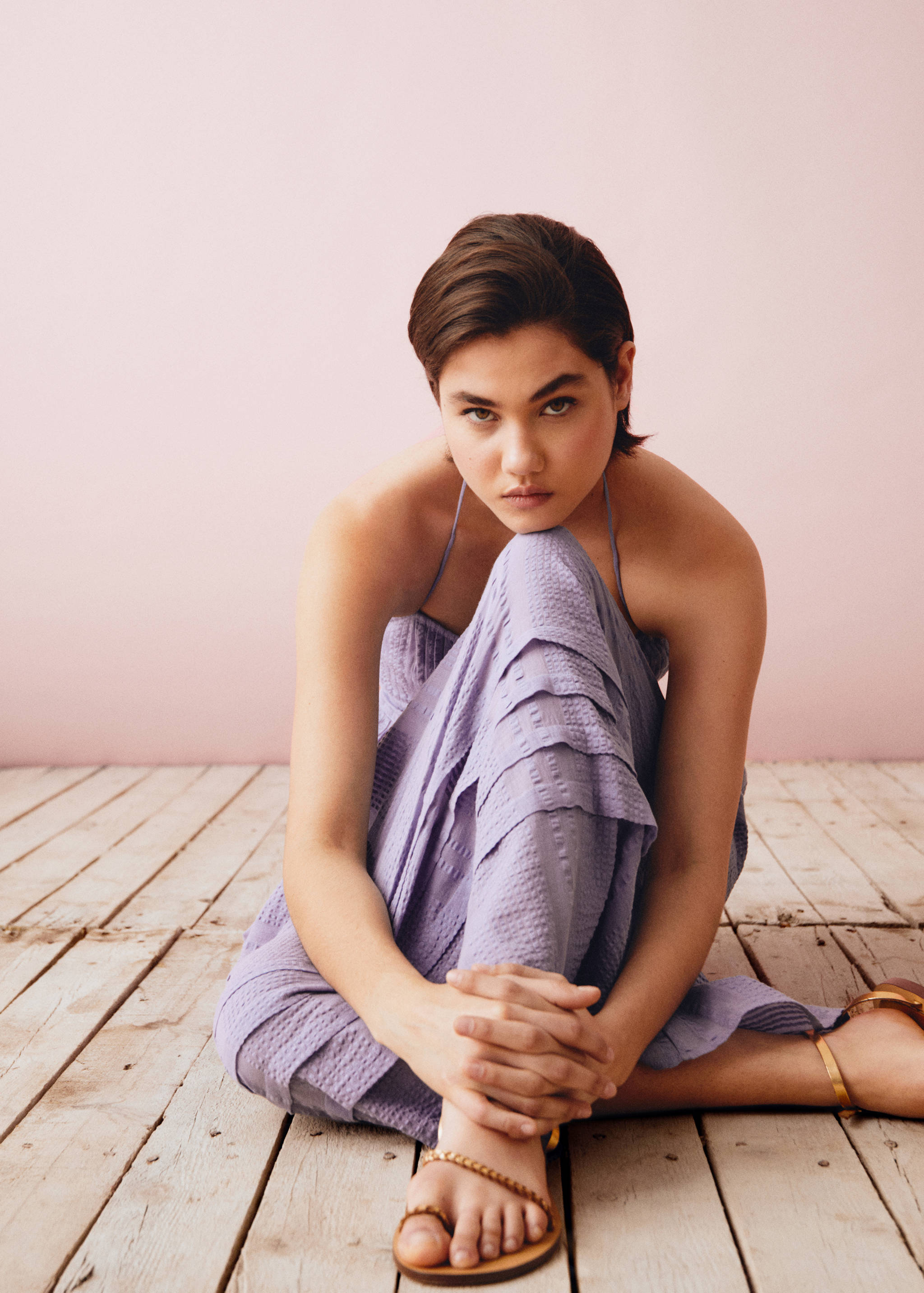 Maxi šaty se strukturou - Detail zboží 6