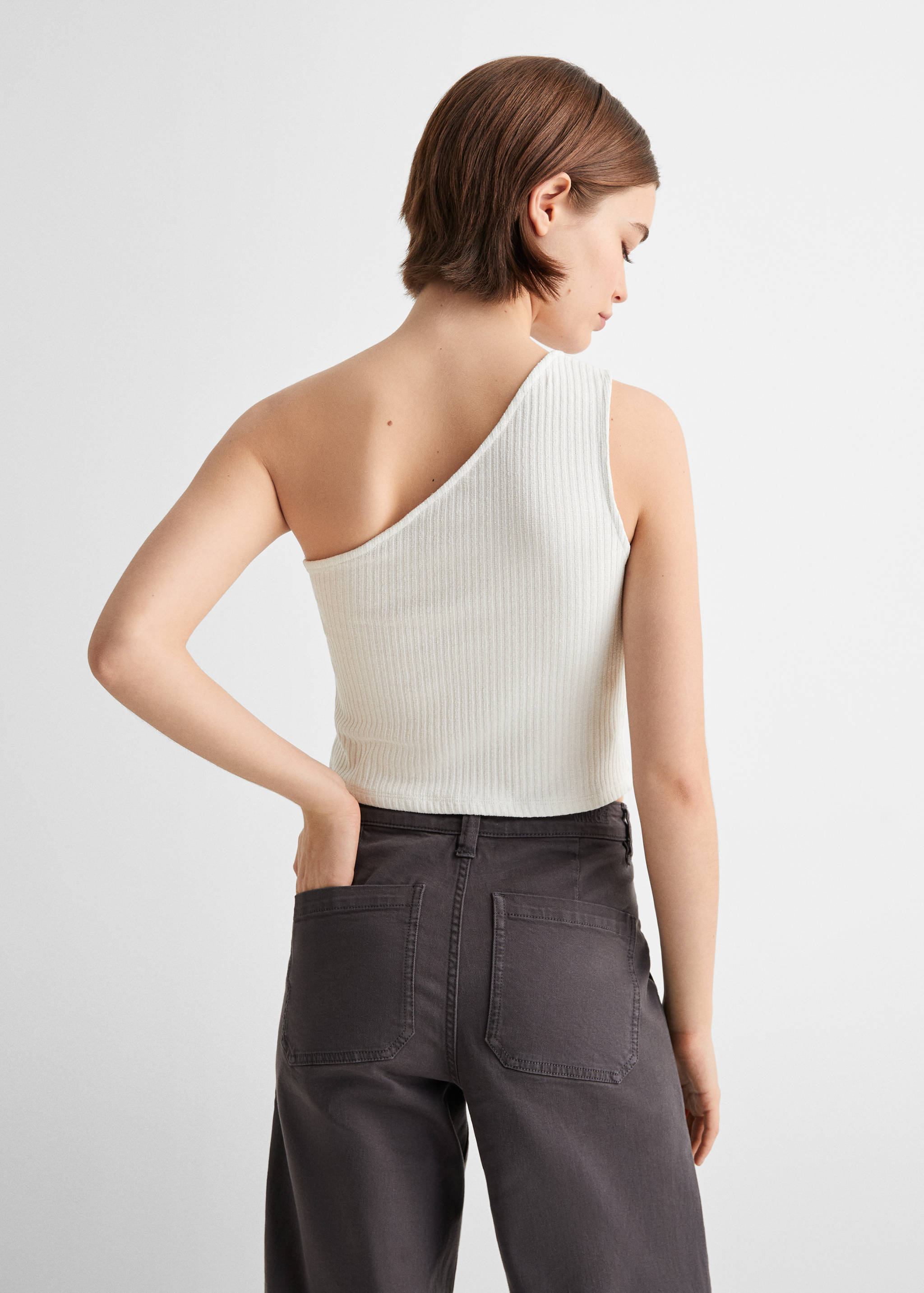 Lurex ribbed top - Reverse of the article
