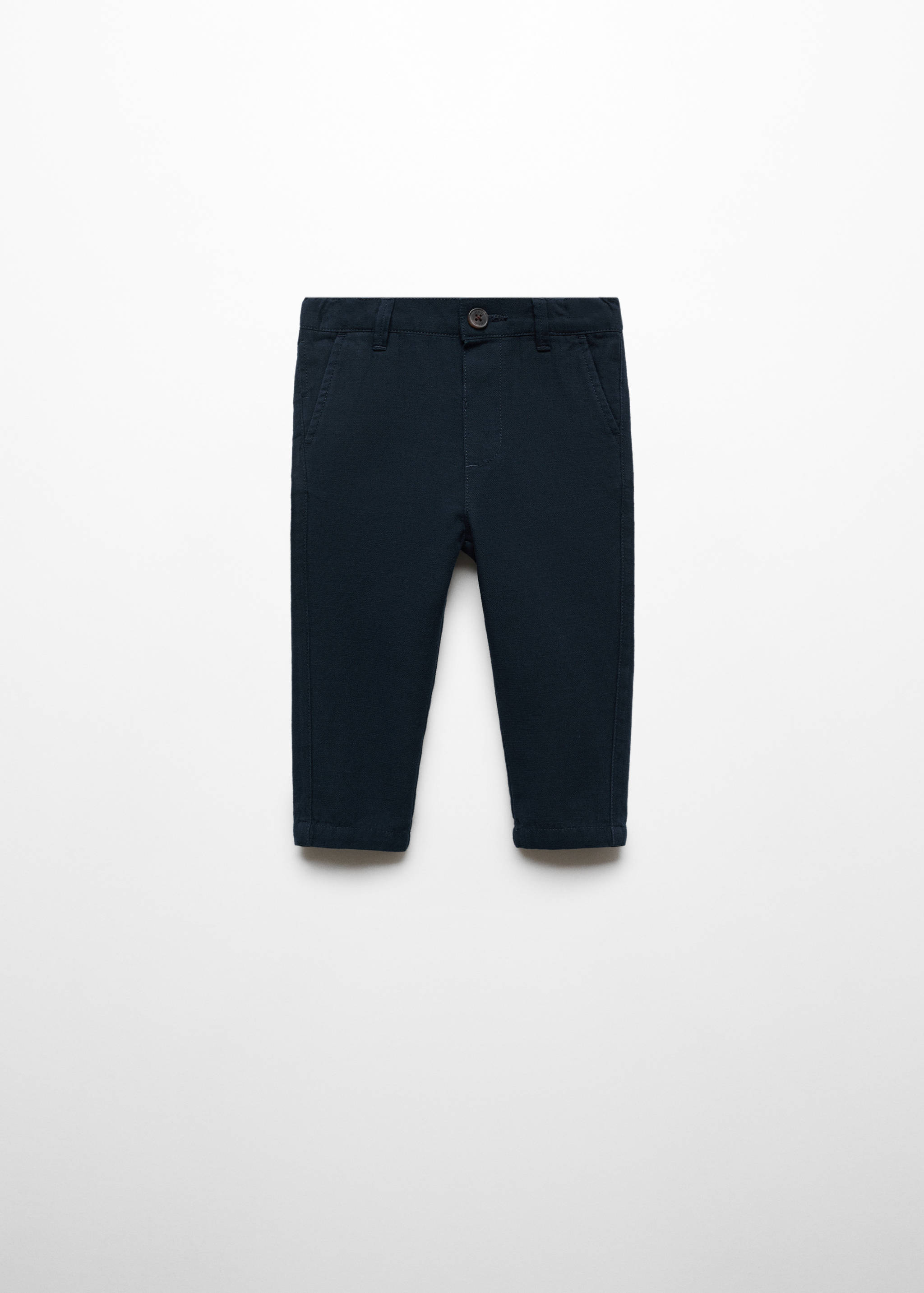 Hlače ravnog kroja od mješavine lana - Artikl bez modela