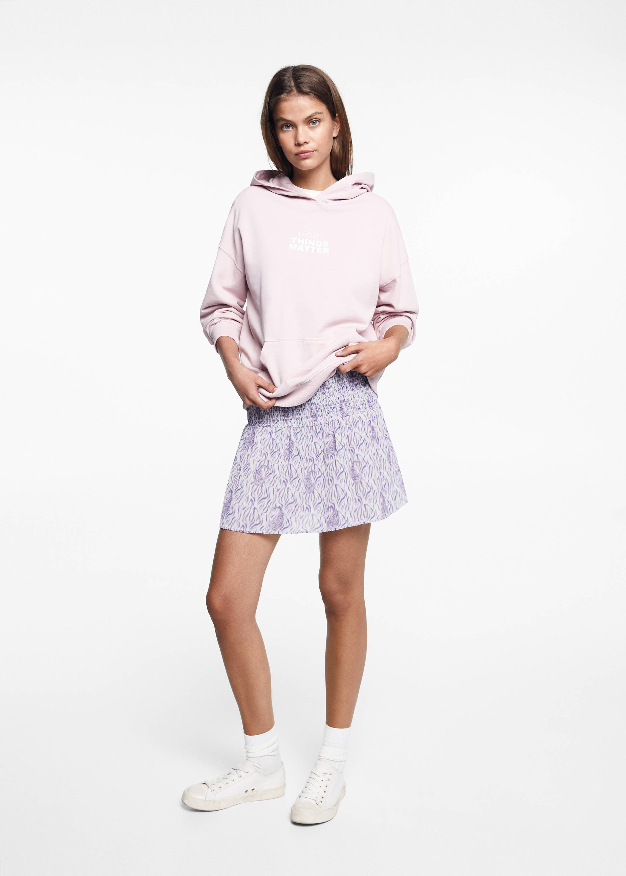 Blommigt tryck skjorta - Allmän bild