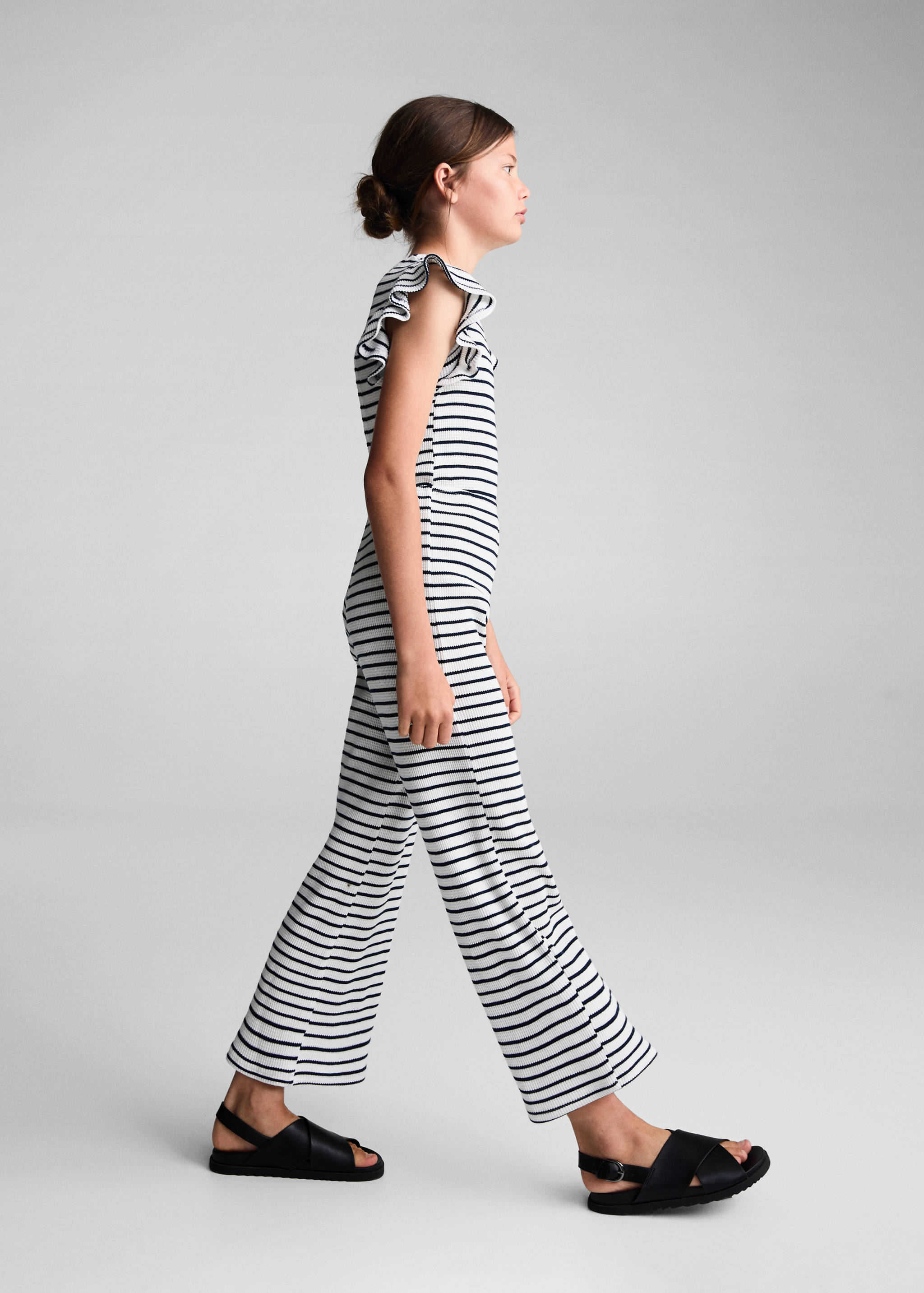 Ruffles striped jumpsuit - General plane