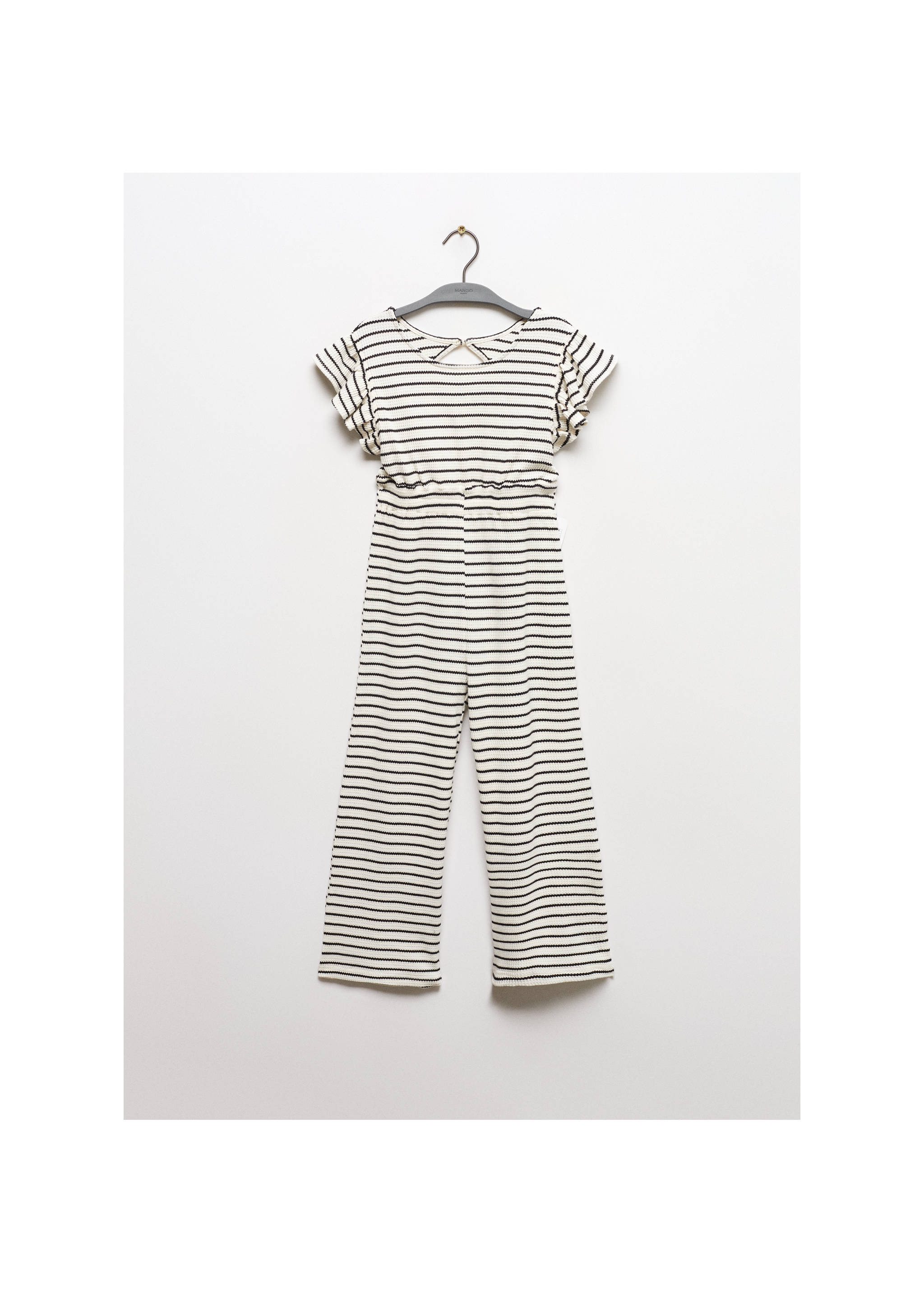 Ruffles striped jumpsuit - Article without model, Off White. Ref: 67076014-00.