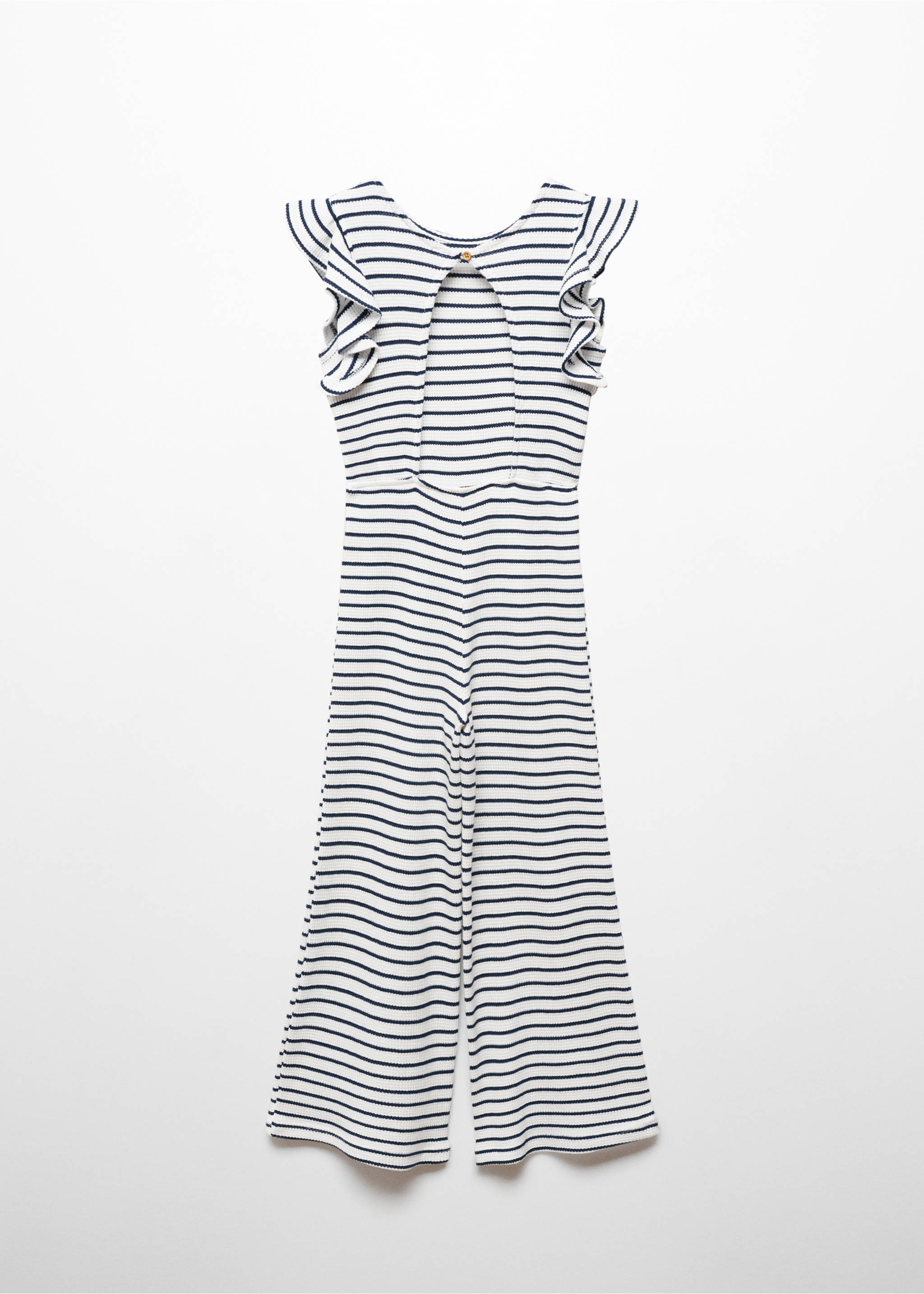 Ruffles striped jumpsuit - Reverse of the article, Off White. Ref: 67076014-00.