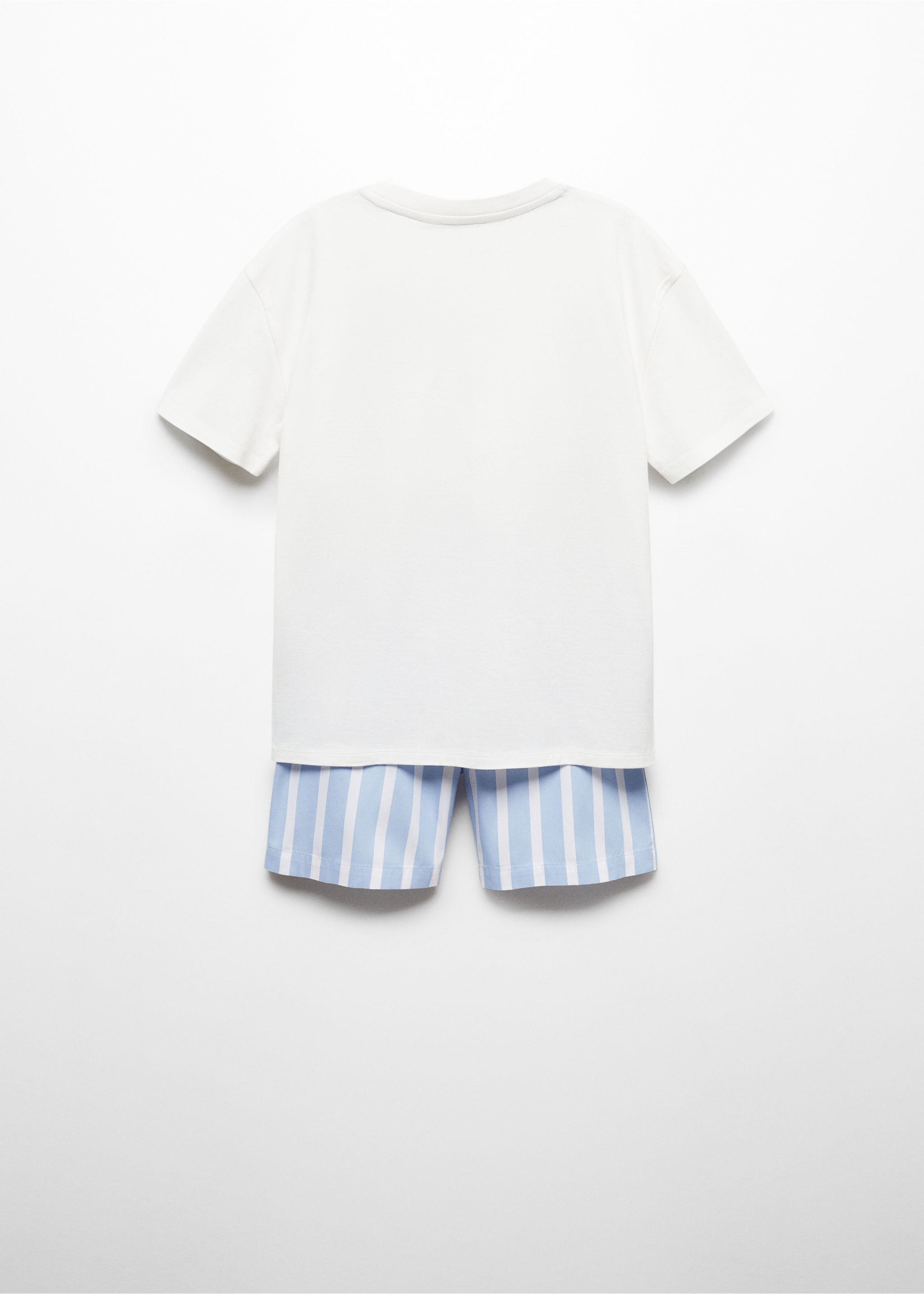 Pijama corto algodón rayas - Reverso del artículo