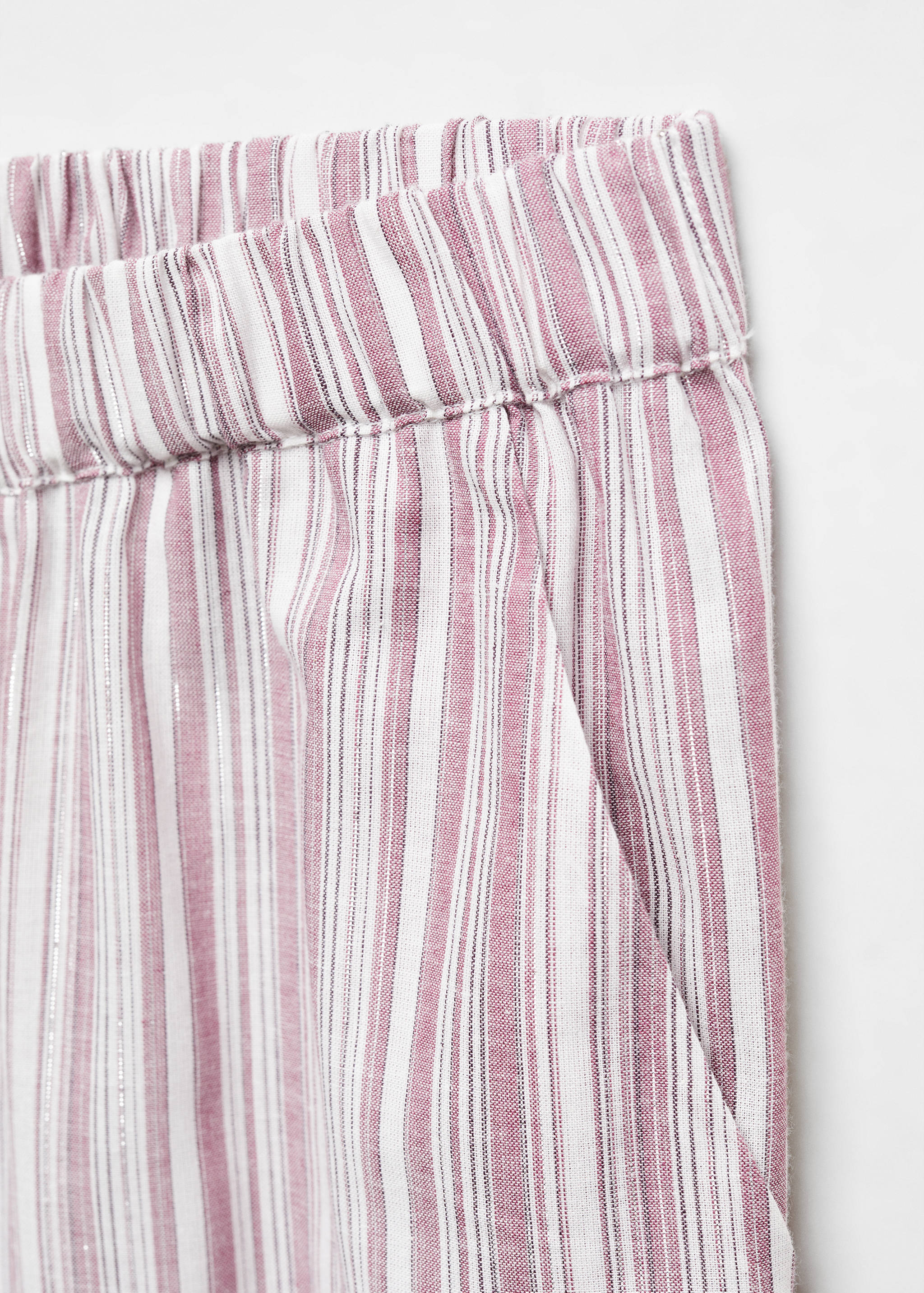 Straight striped trousers - Details of the article 8