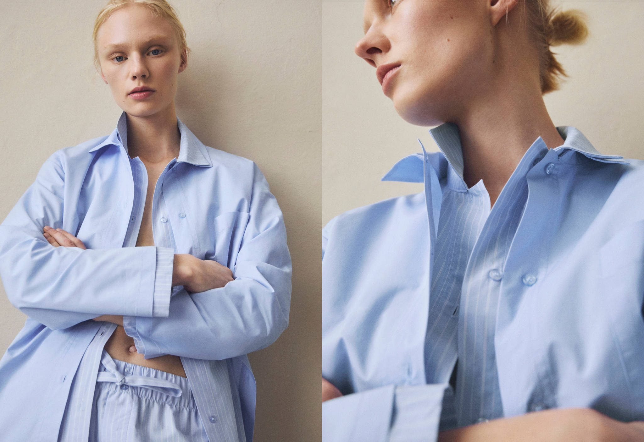 Two-piece cotton pyjamas - Panoramic plane