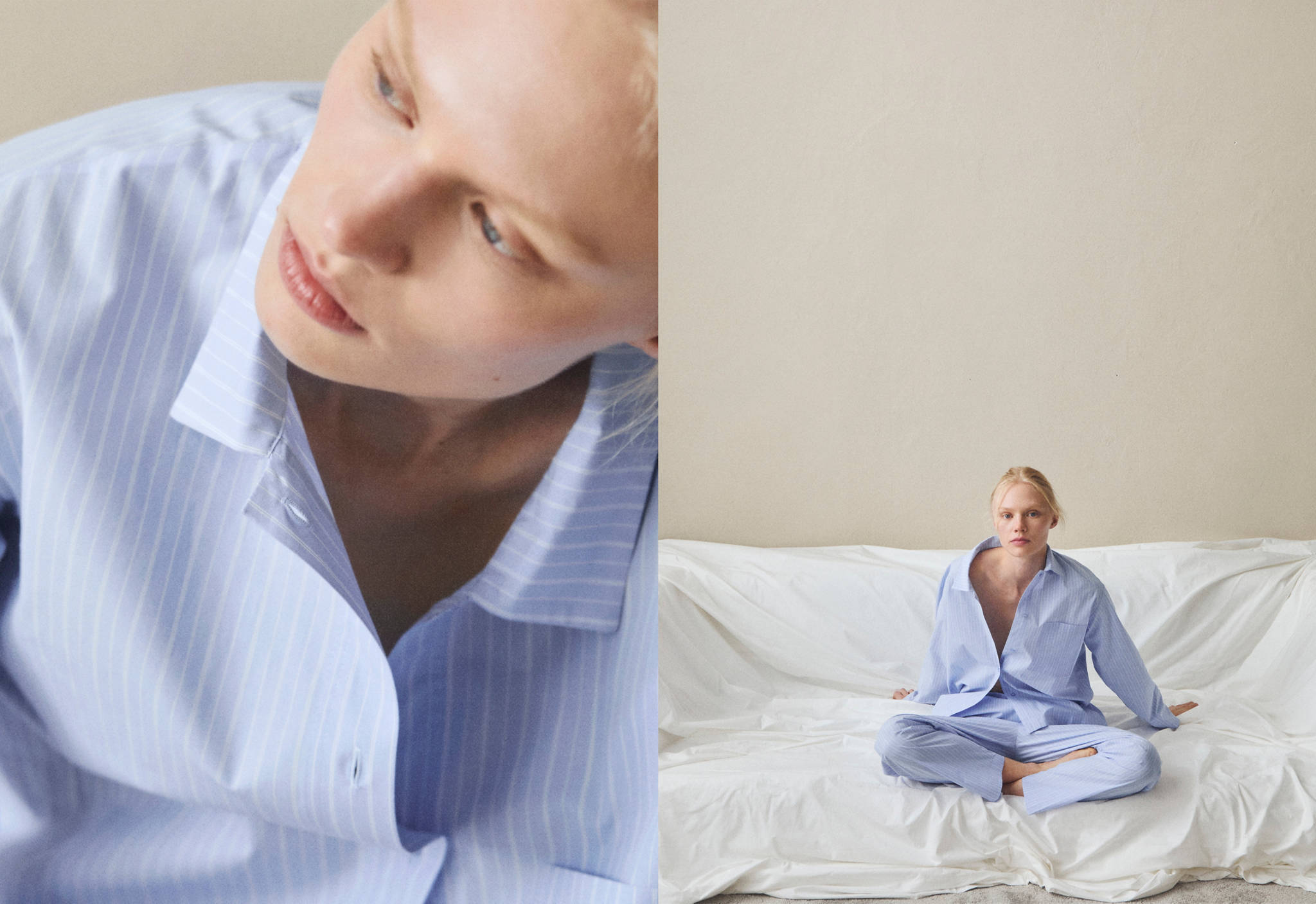 Two-piece cotton pyjamas - Panoramic plane