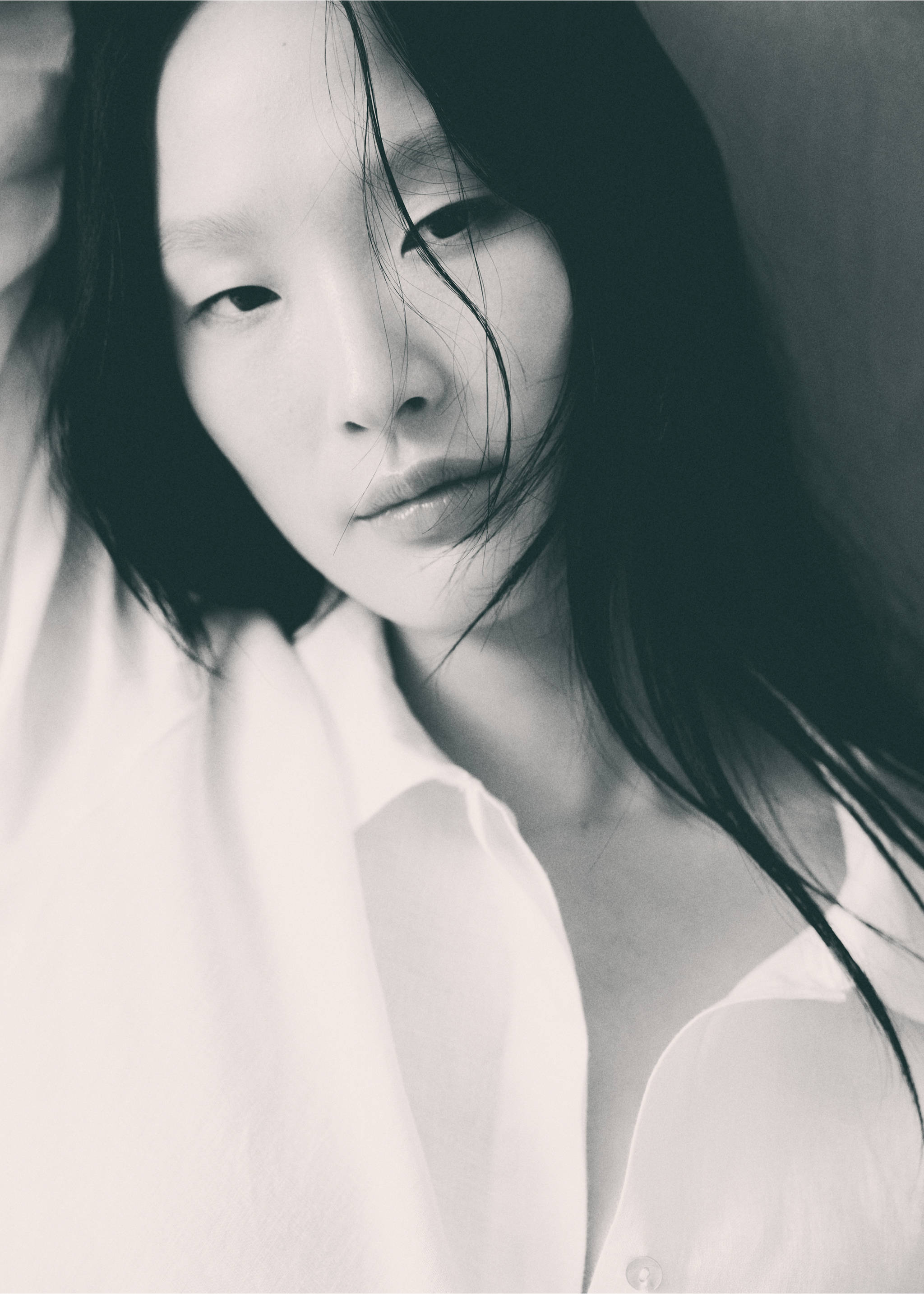 100% linen pyjama trousers - Details of the article 5, White. Ref: 67076042-00.