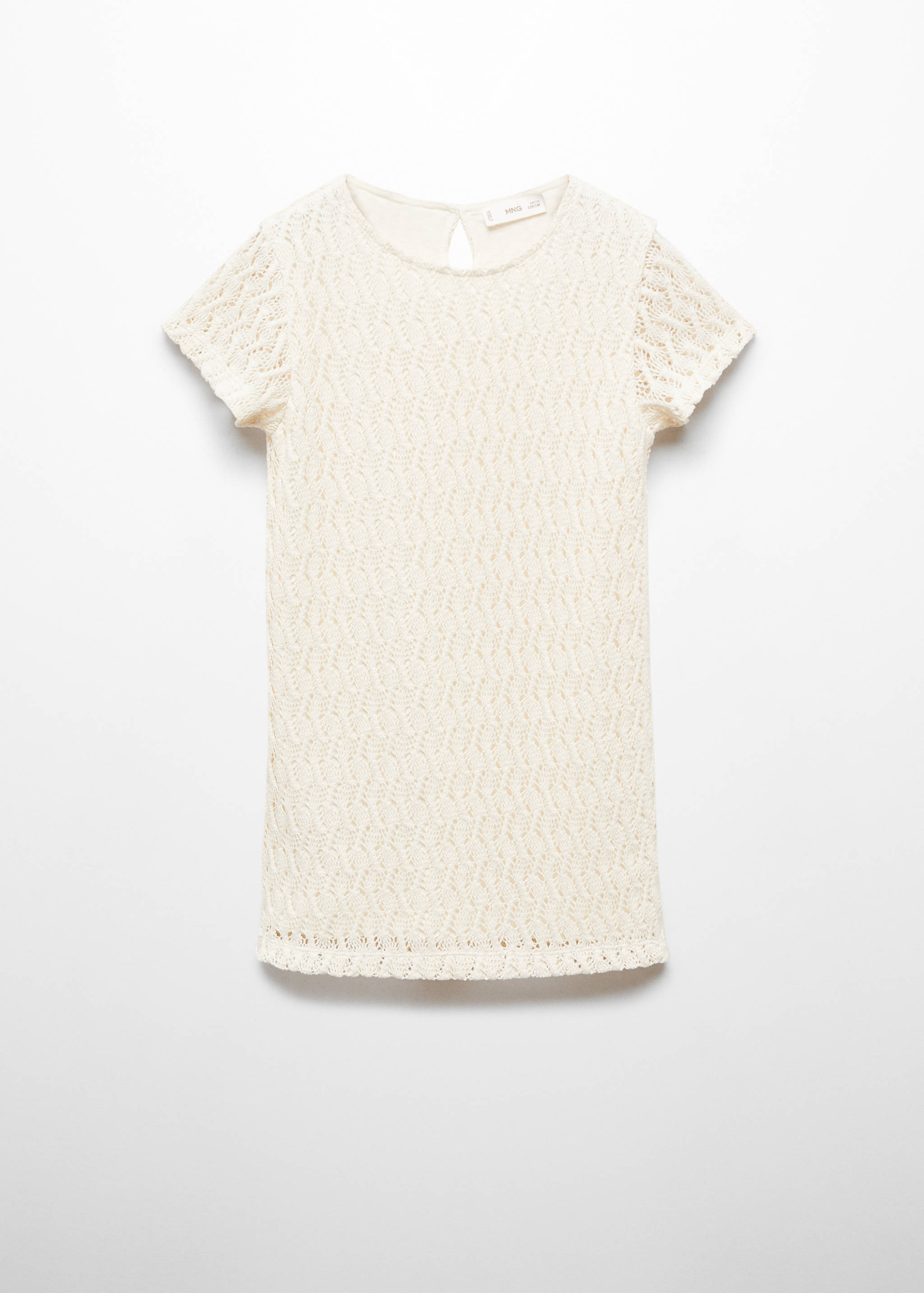 Knitted dress with lace pattern - Article without model