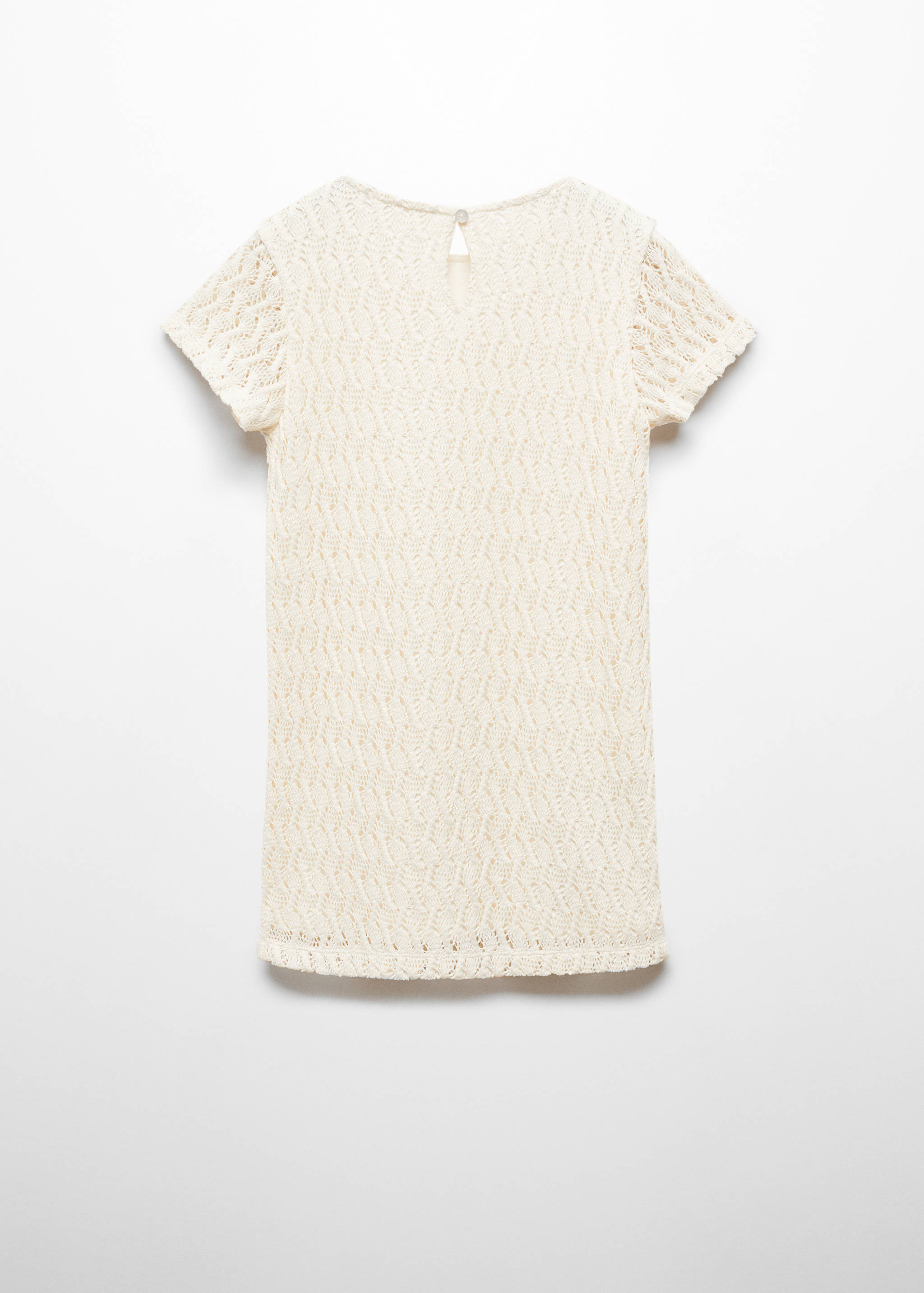 Knitted dress with lace pattern - Reverse of the article