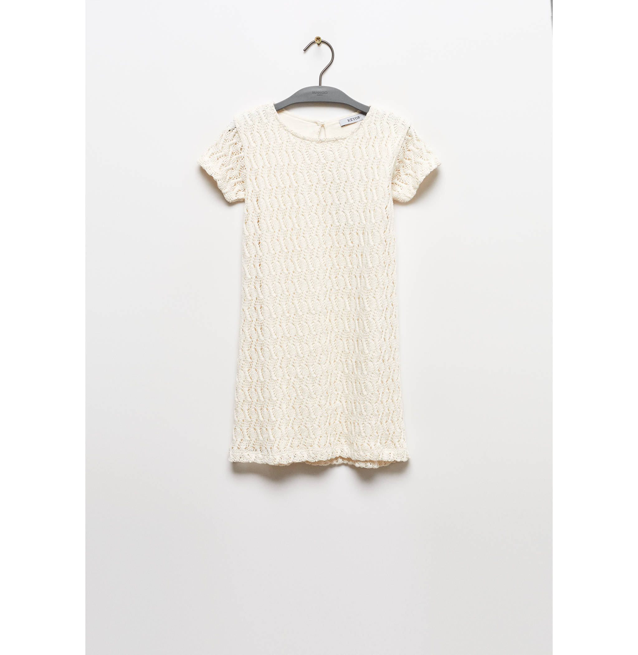 Knitted dress with lace pattern - Article without model