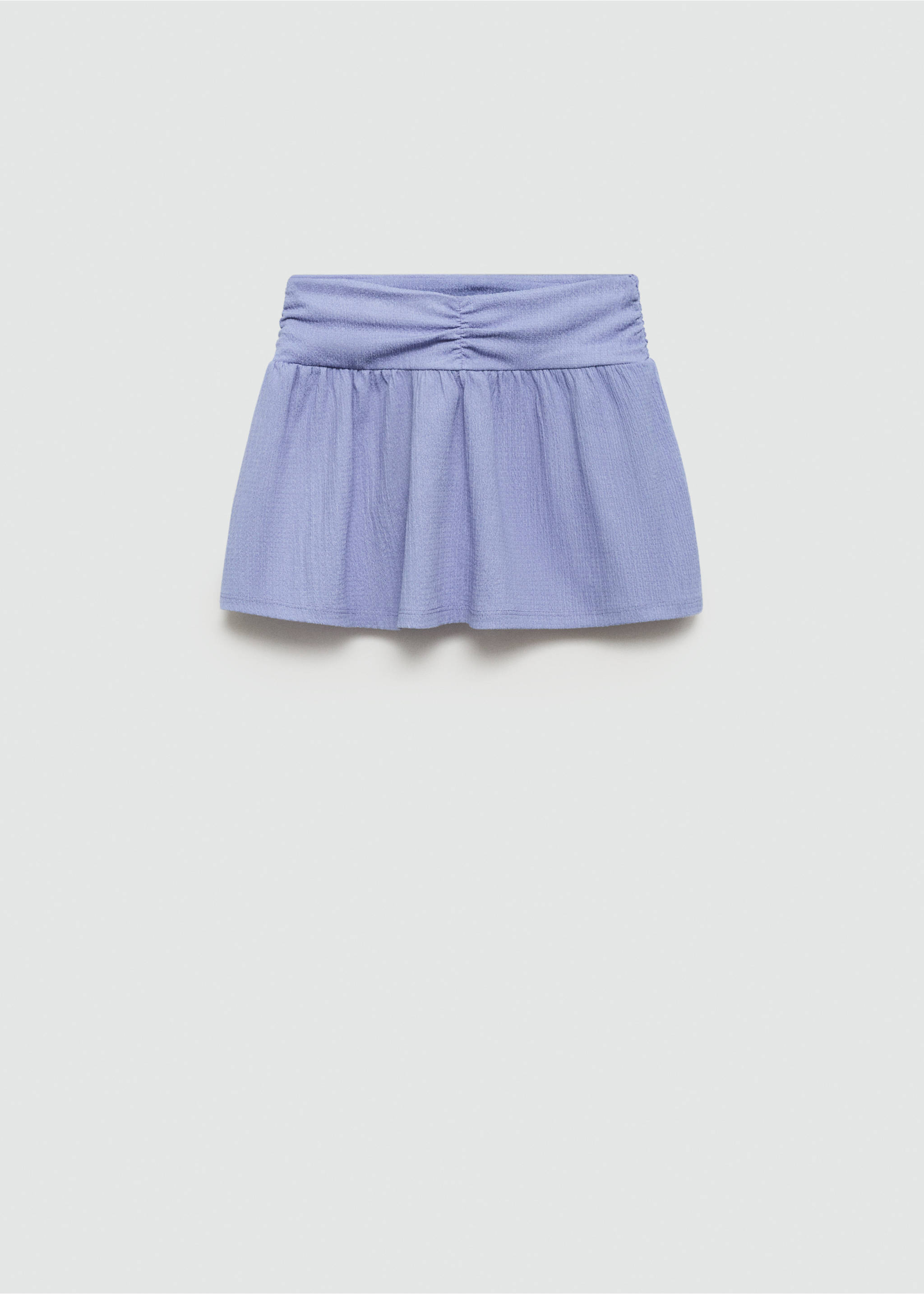 Ruched detail skirt - Article without model, Blue. Ref: 67076055-00.