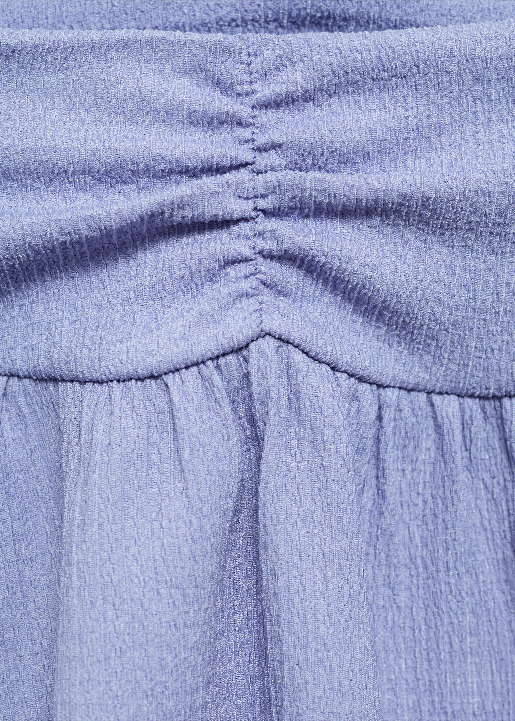 Ruched detail skirt - Details of the article 8, Blue. Ref: 67076055-00.