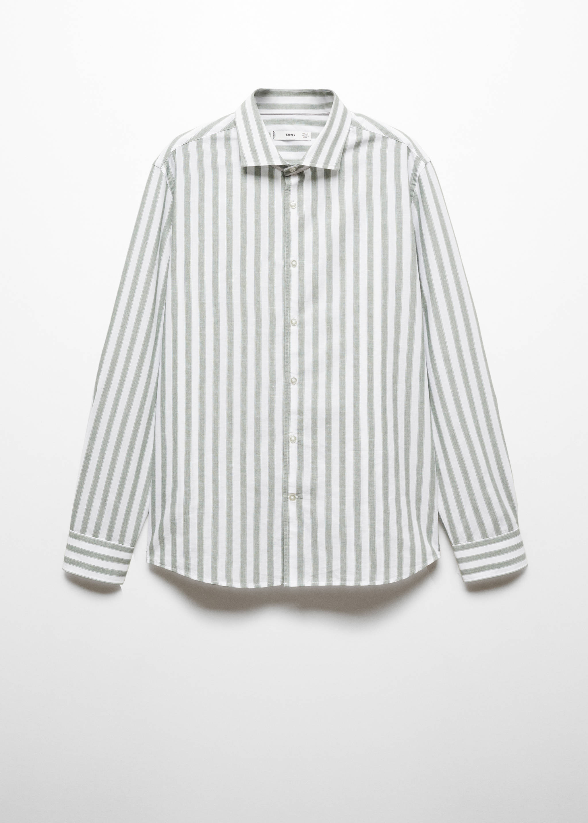 Camisa ratlles barreja tencel lli - Article sense model