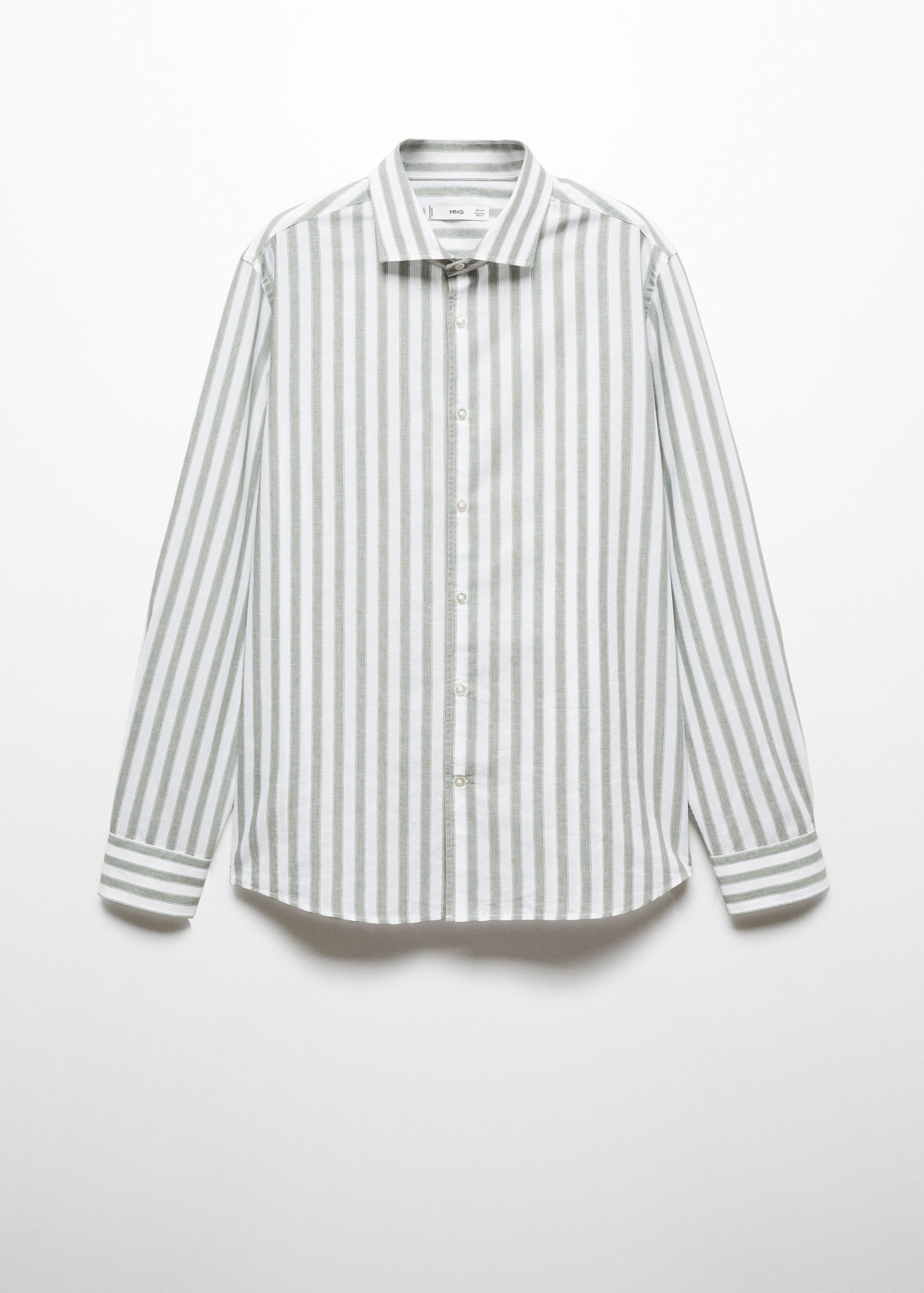 Camisa ratlles barreja tencel lli - Article sense model