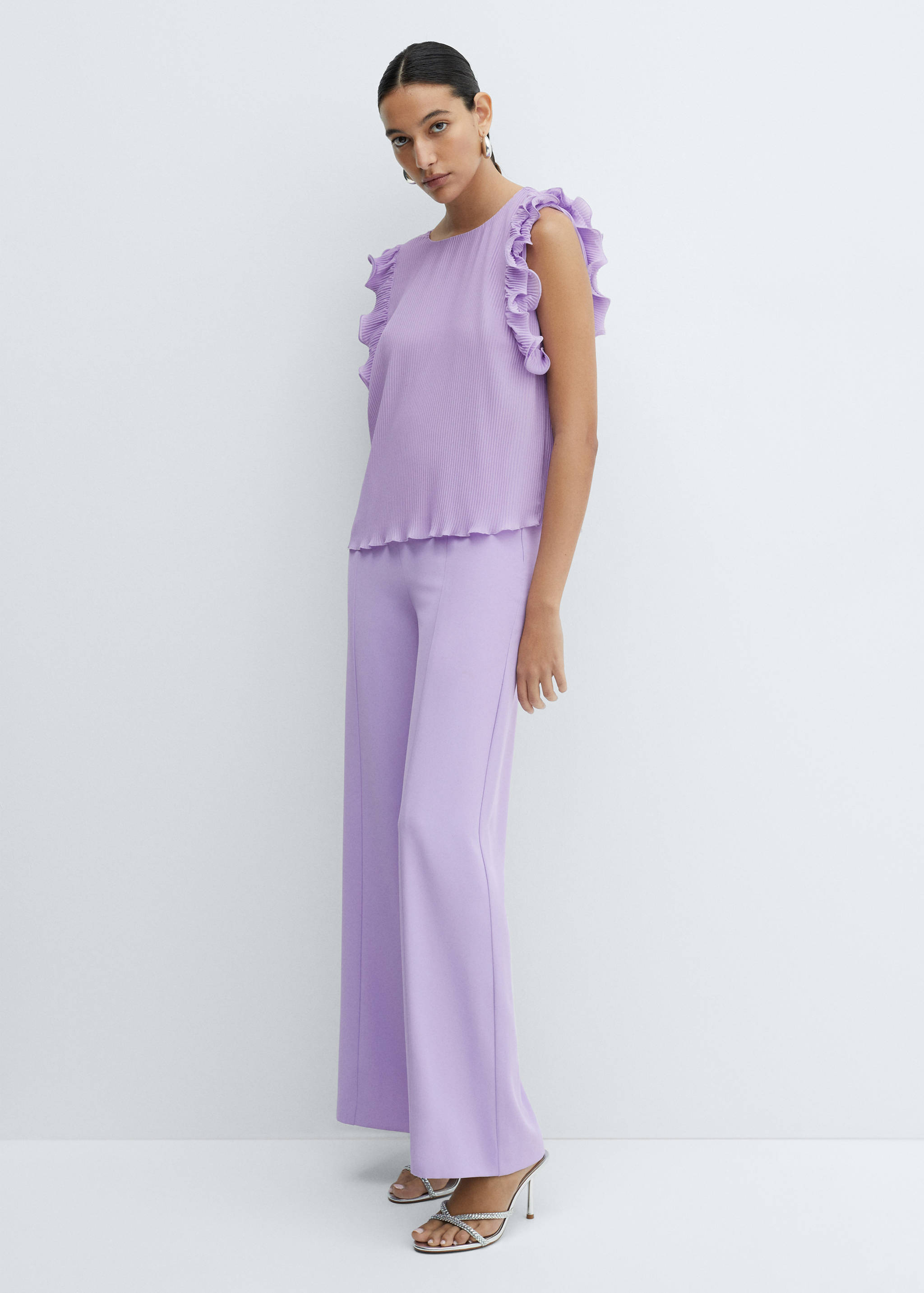 Top plisado volante - Plano general