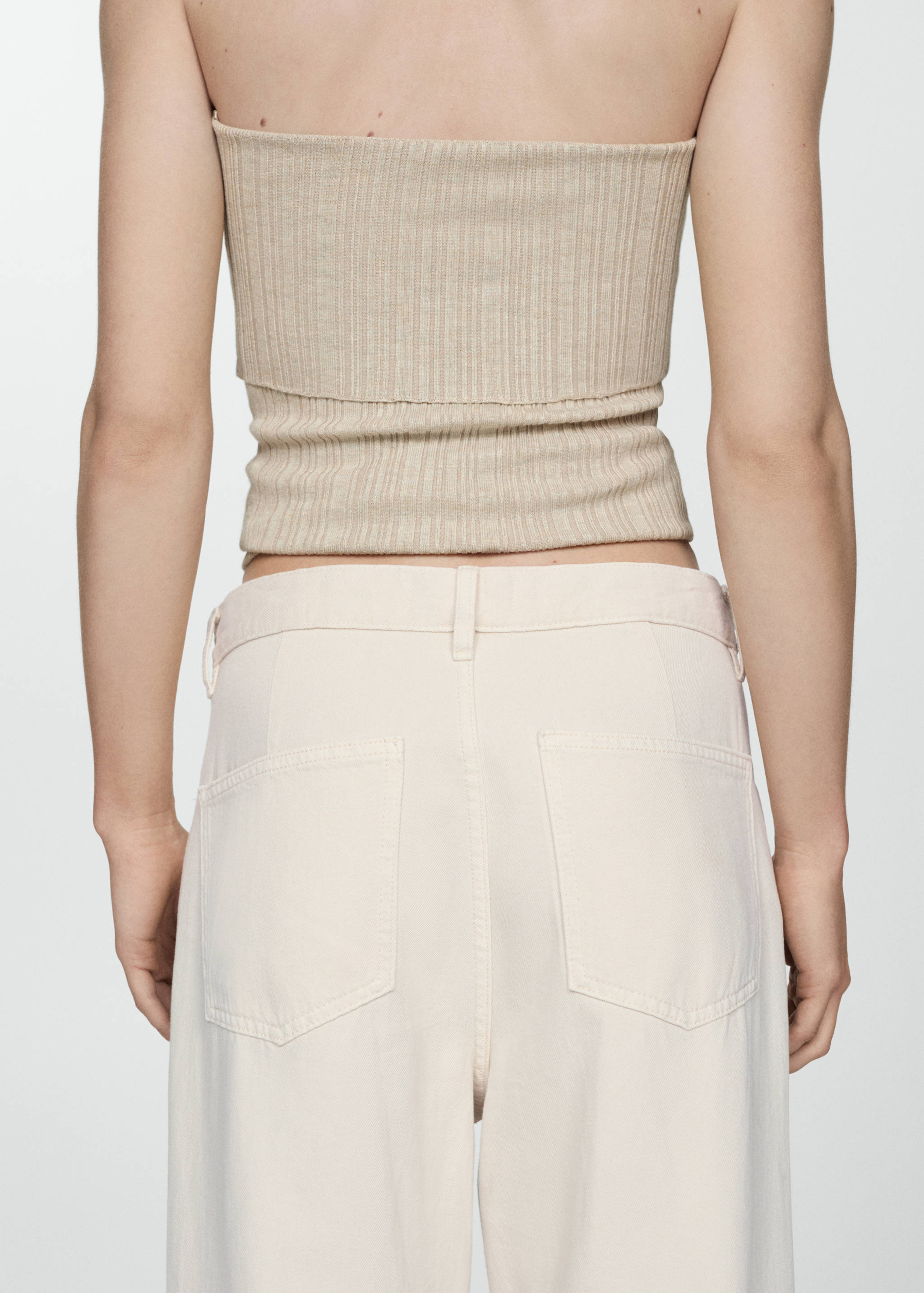 Wide leg jeans with multi-position buttons - Details of the article 6