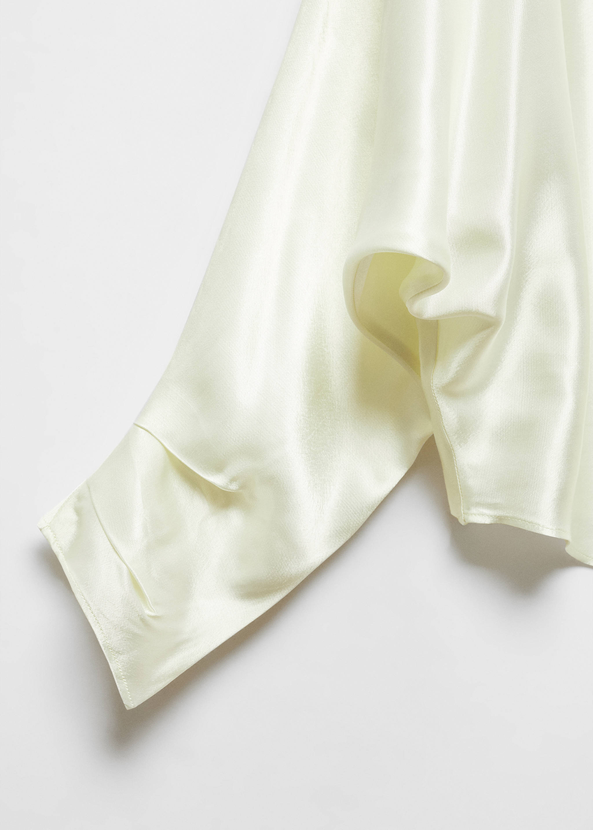 Satin cape-style blouse - Details of the article 8