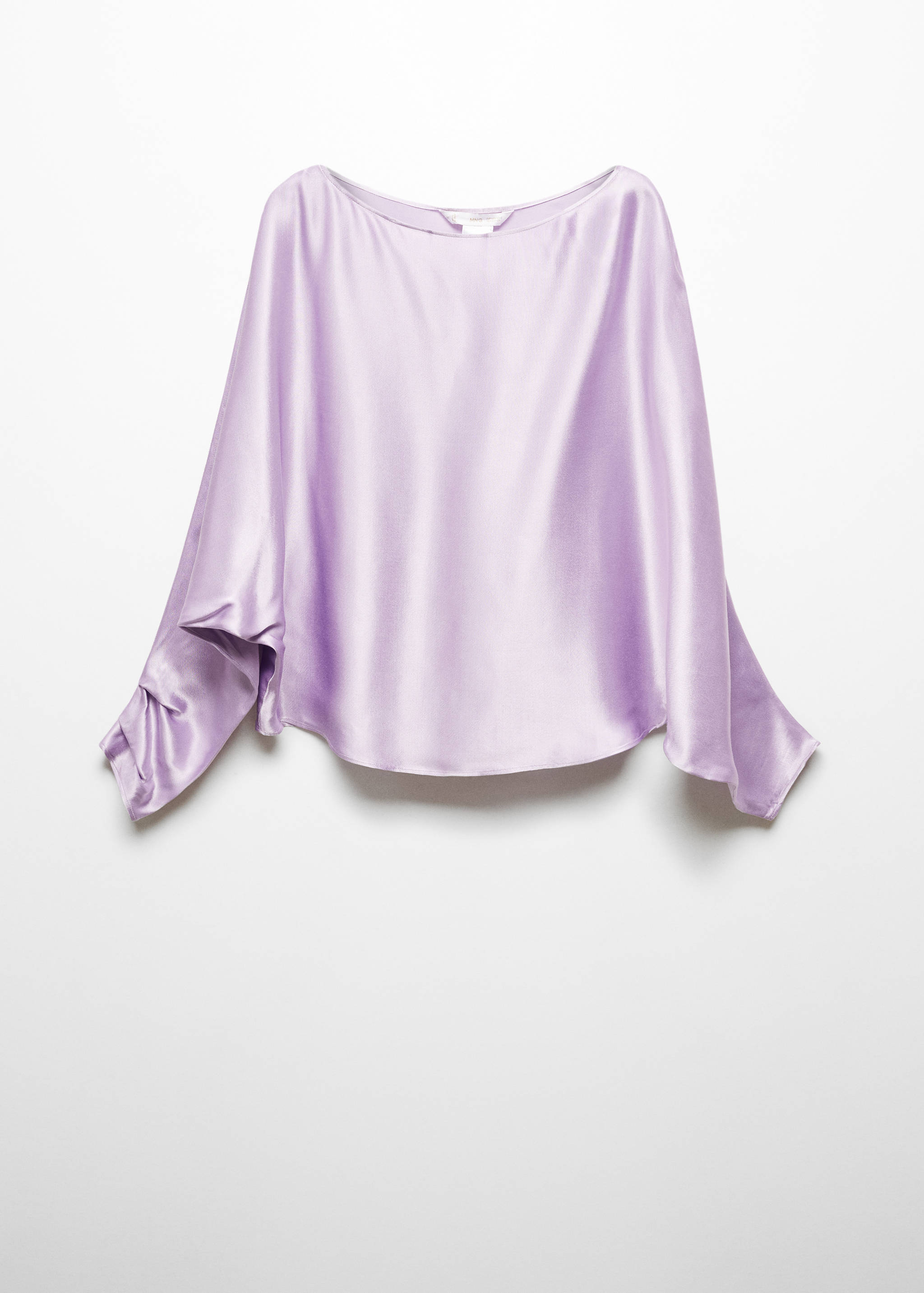 Satin cape-style blouse - Article without model