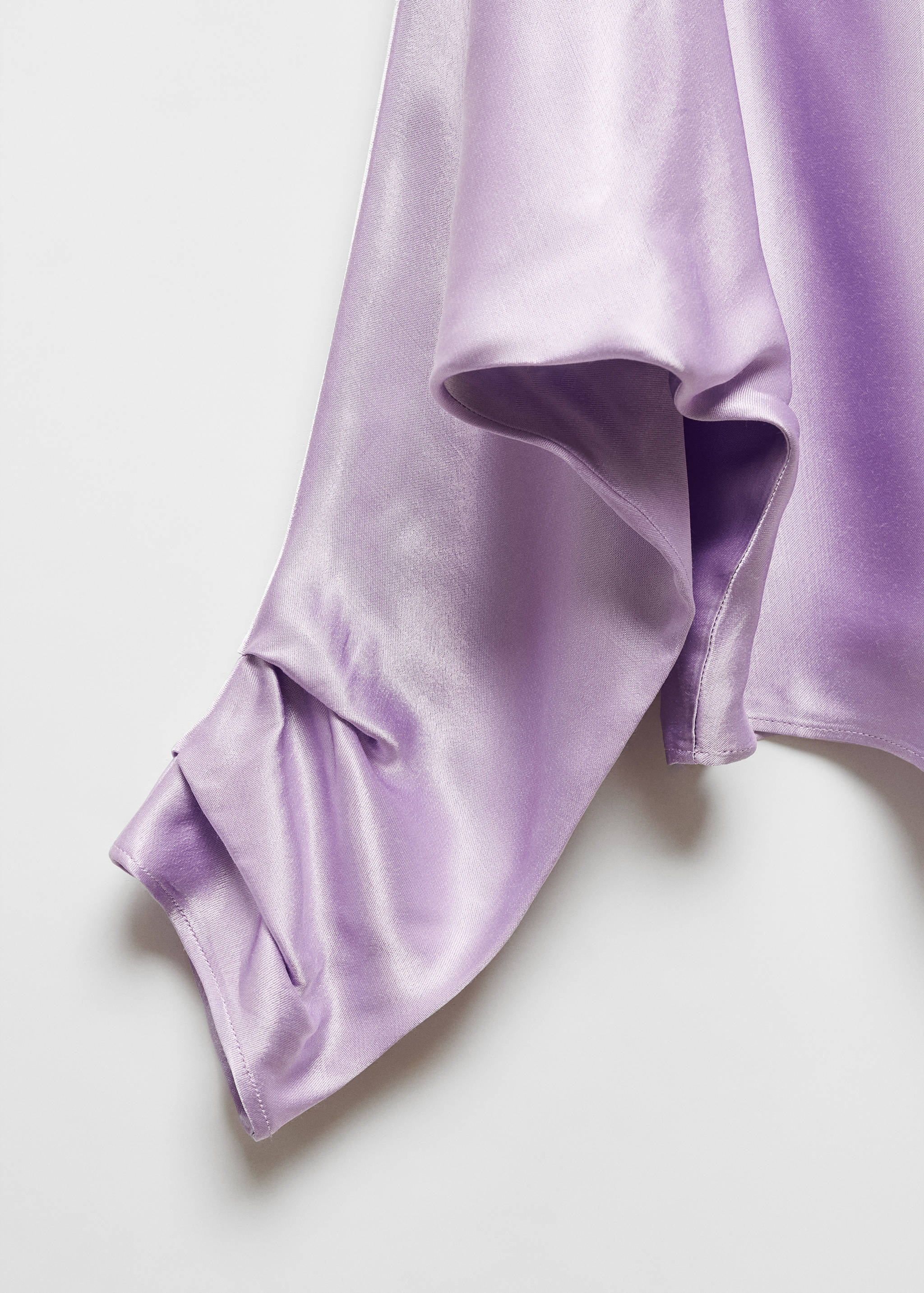 Satin cape-style blouse - Details of the article 8