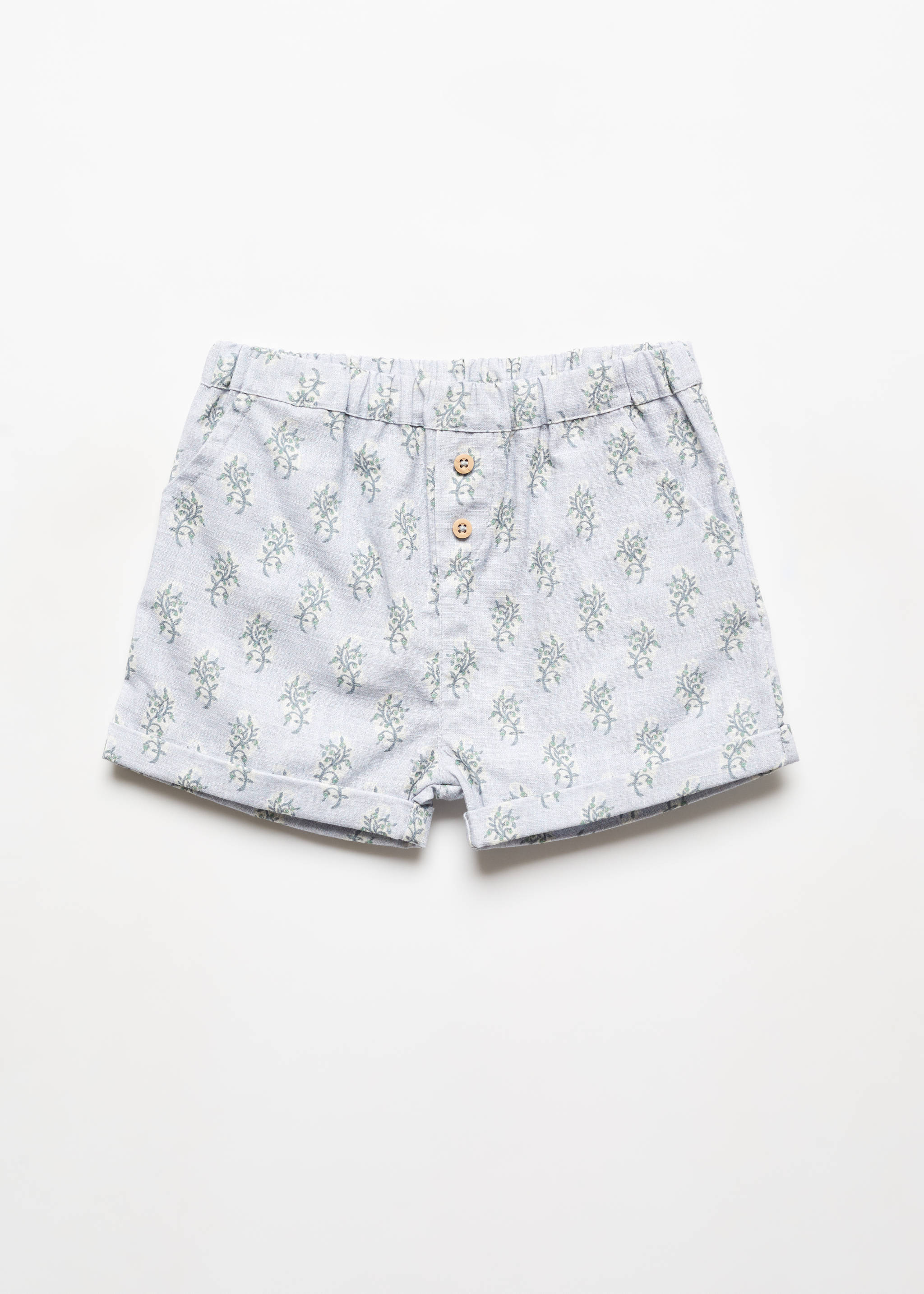 Printed cotton-blend short - Article without model