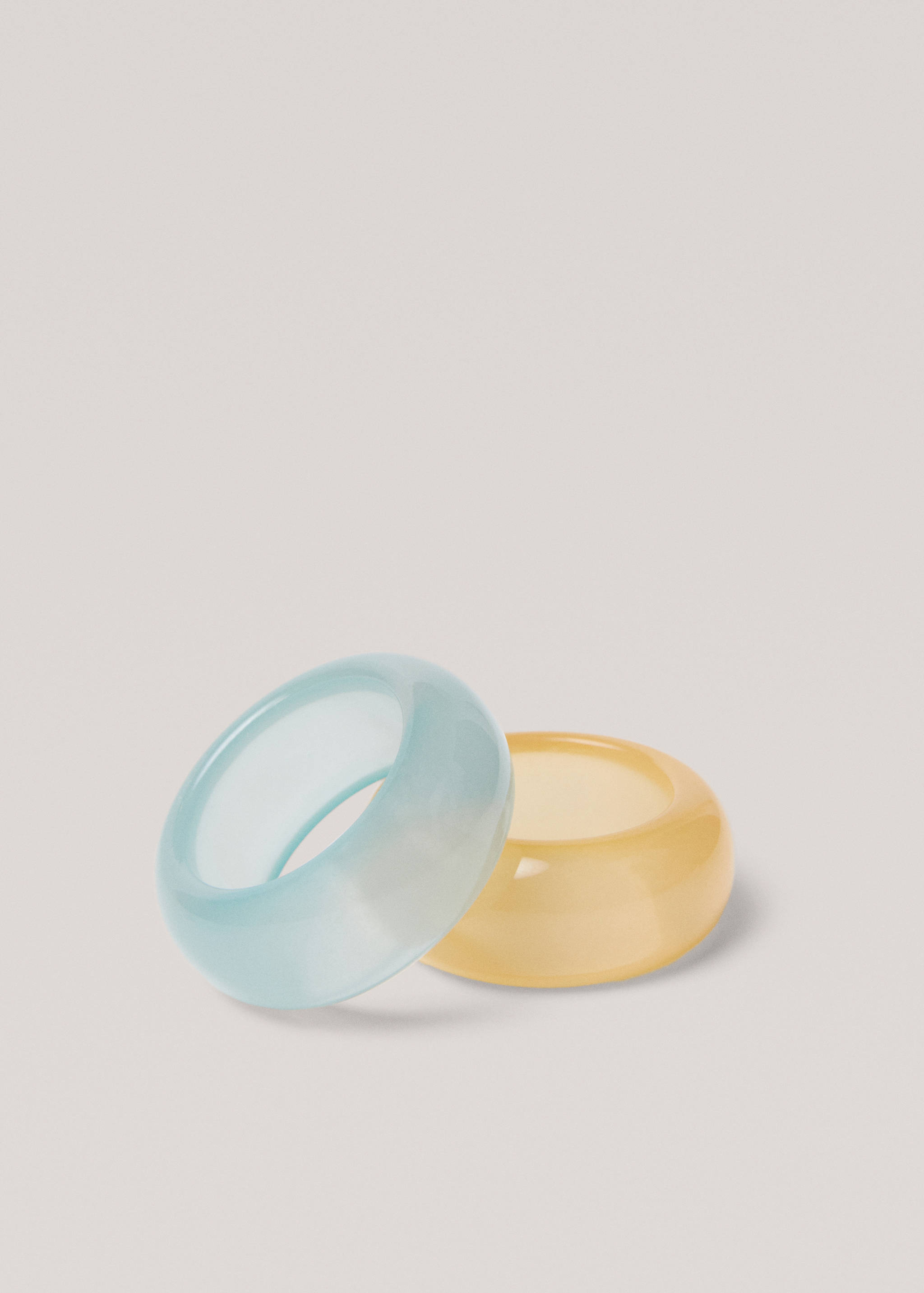 4er-Pack mit farbigen Serviettenringen - Detail des Artikels 1