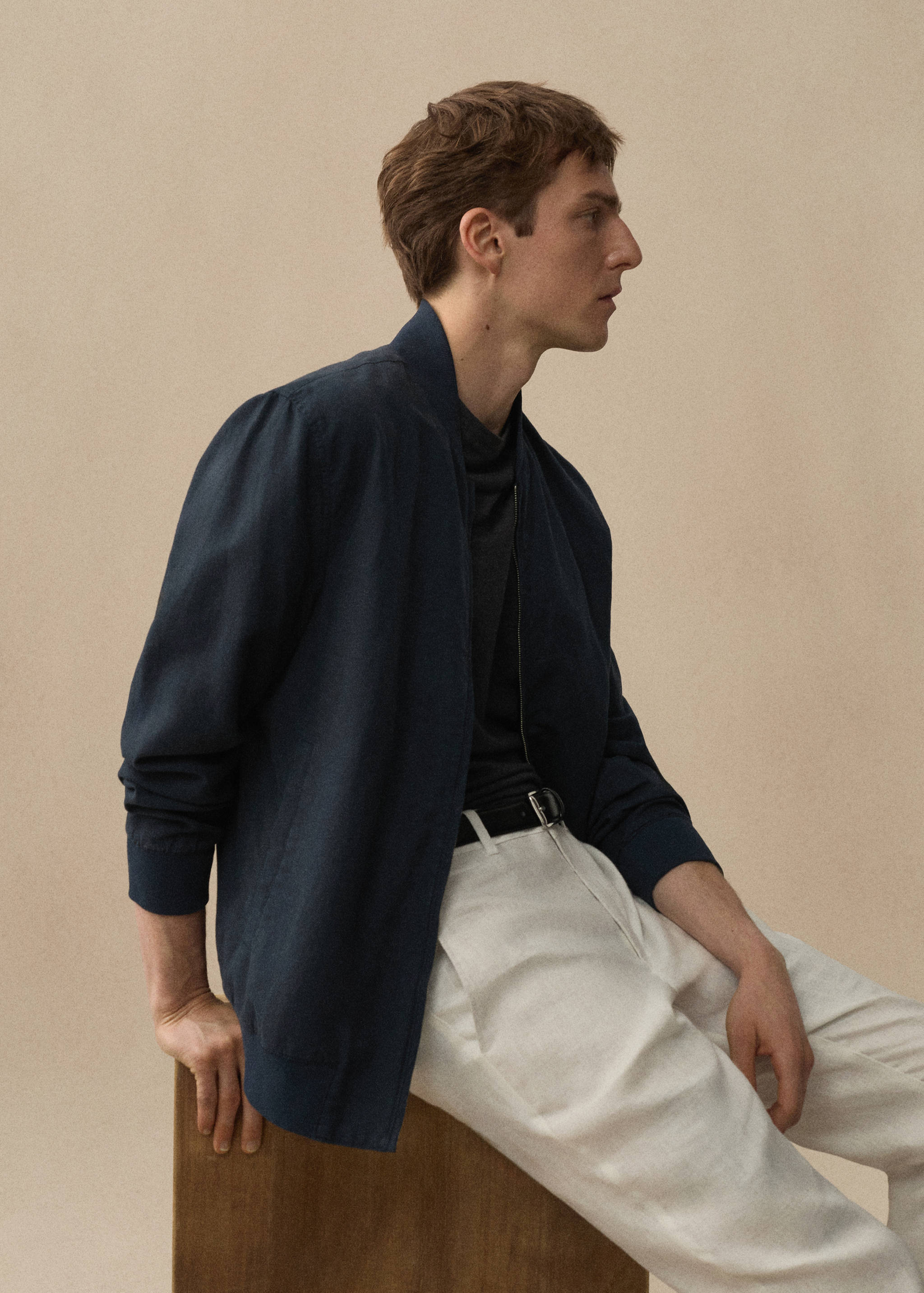 Chaqueta bomber lyocell lino - Detalle del artículo 3