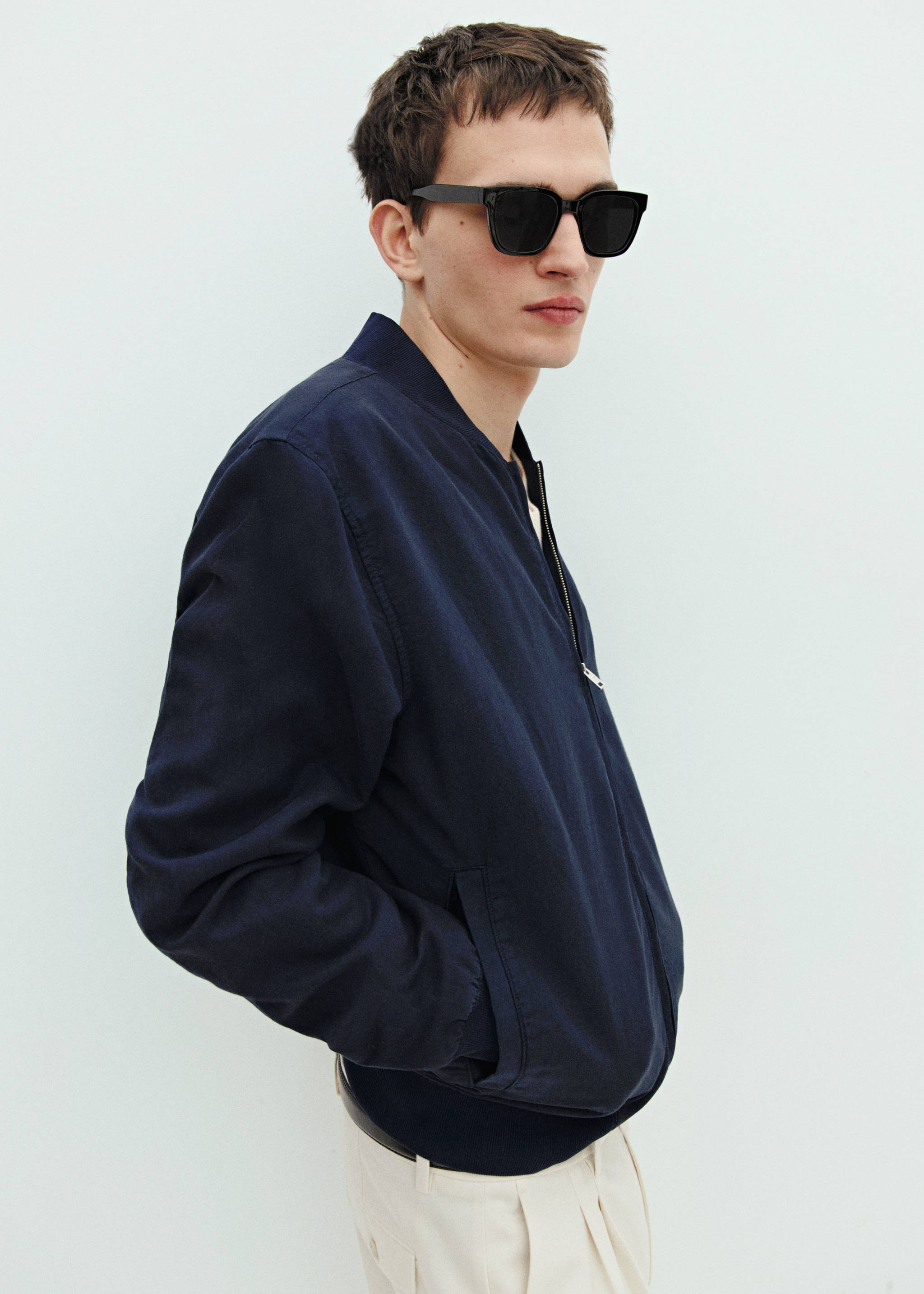 Chaqueta bomber lyocell lino - Detalle del artículo 5