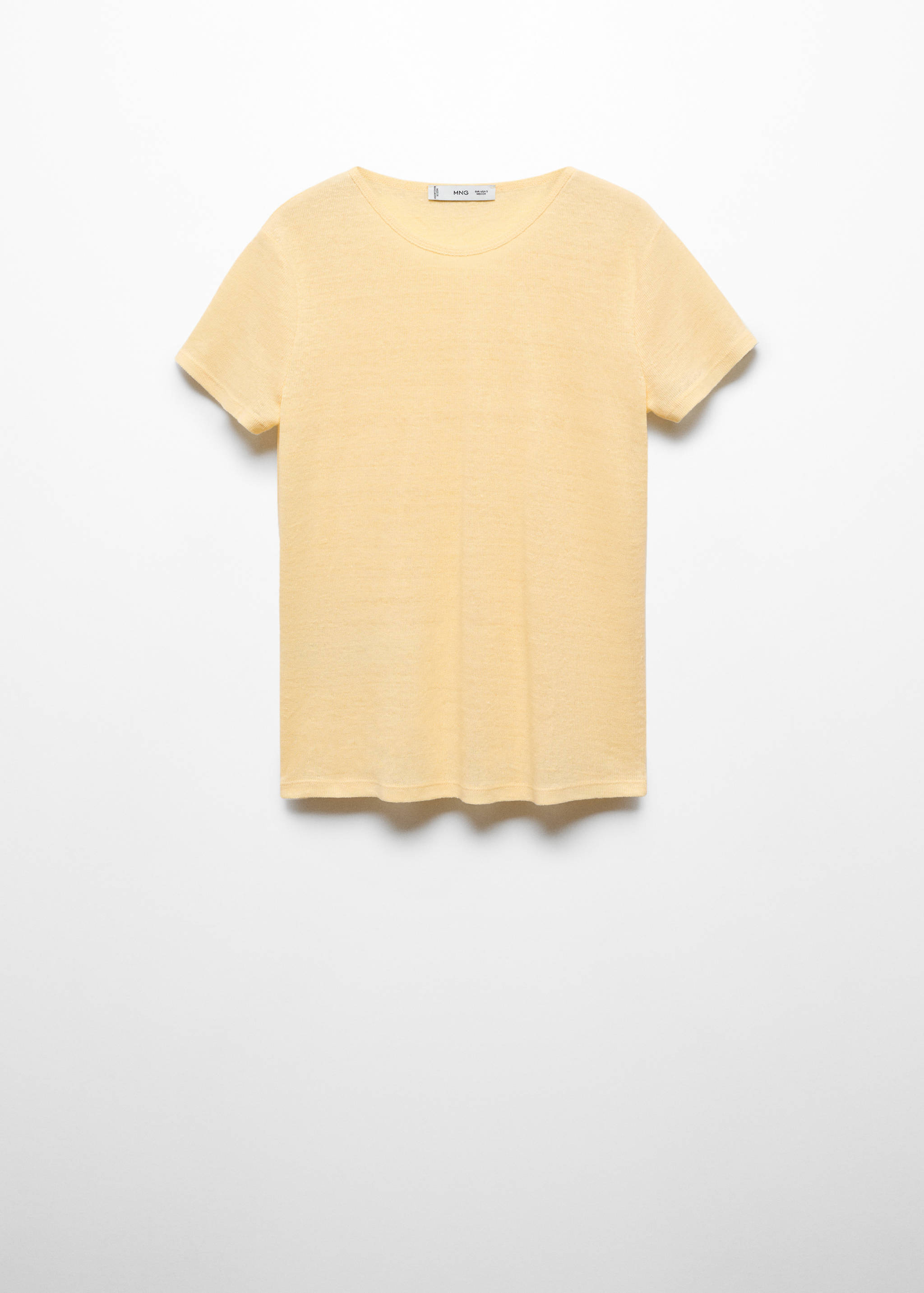 Kurzärmliges Leinen-T-Shirt - Artikel ohne Model