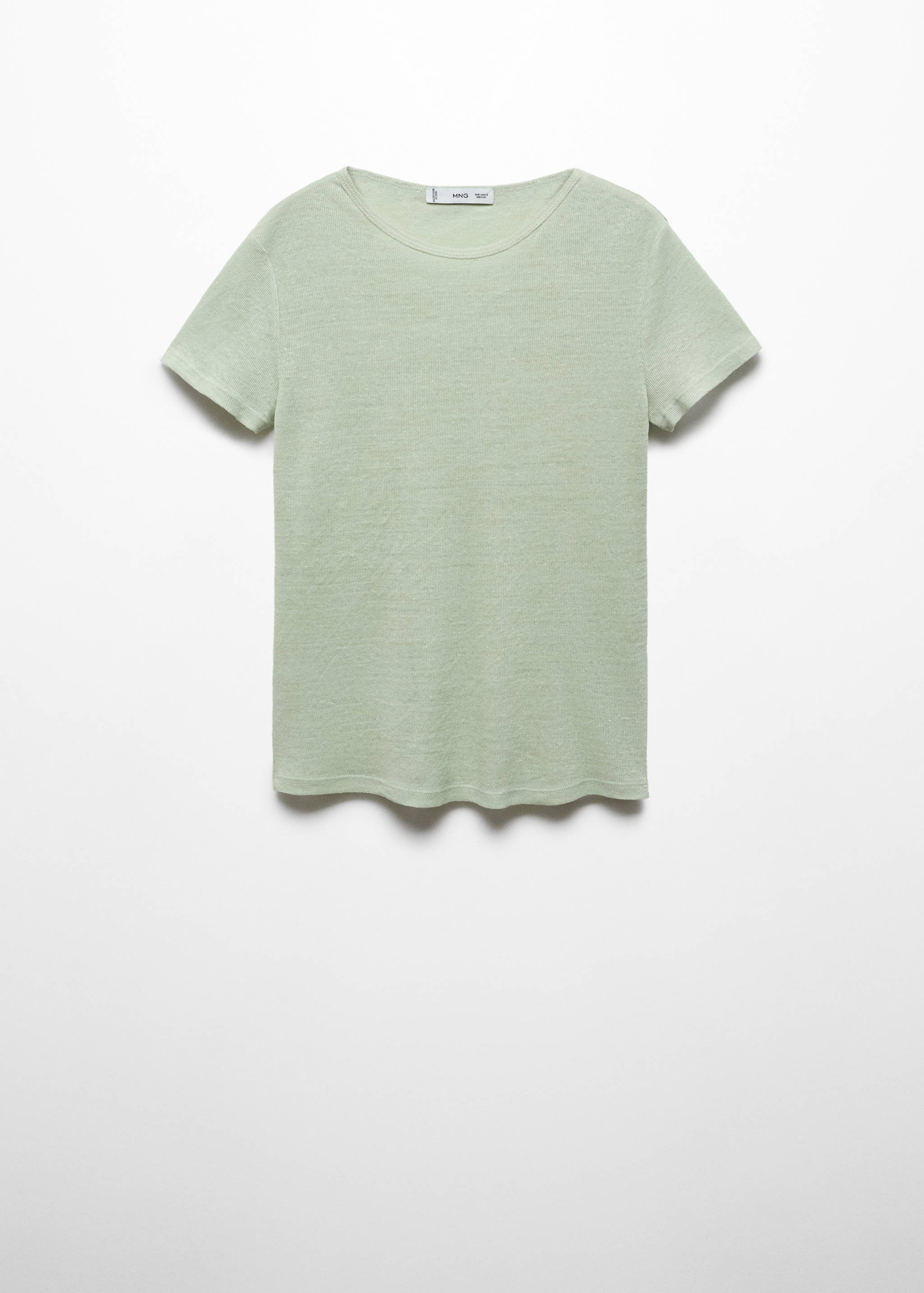 Kurzärmliges Leinen-T-Shirt - Artikel ohne Model