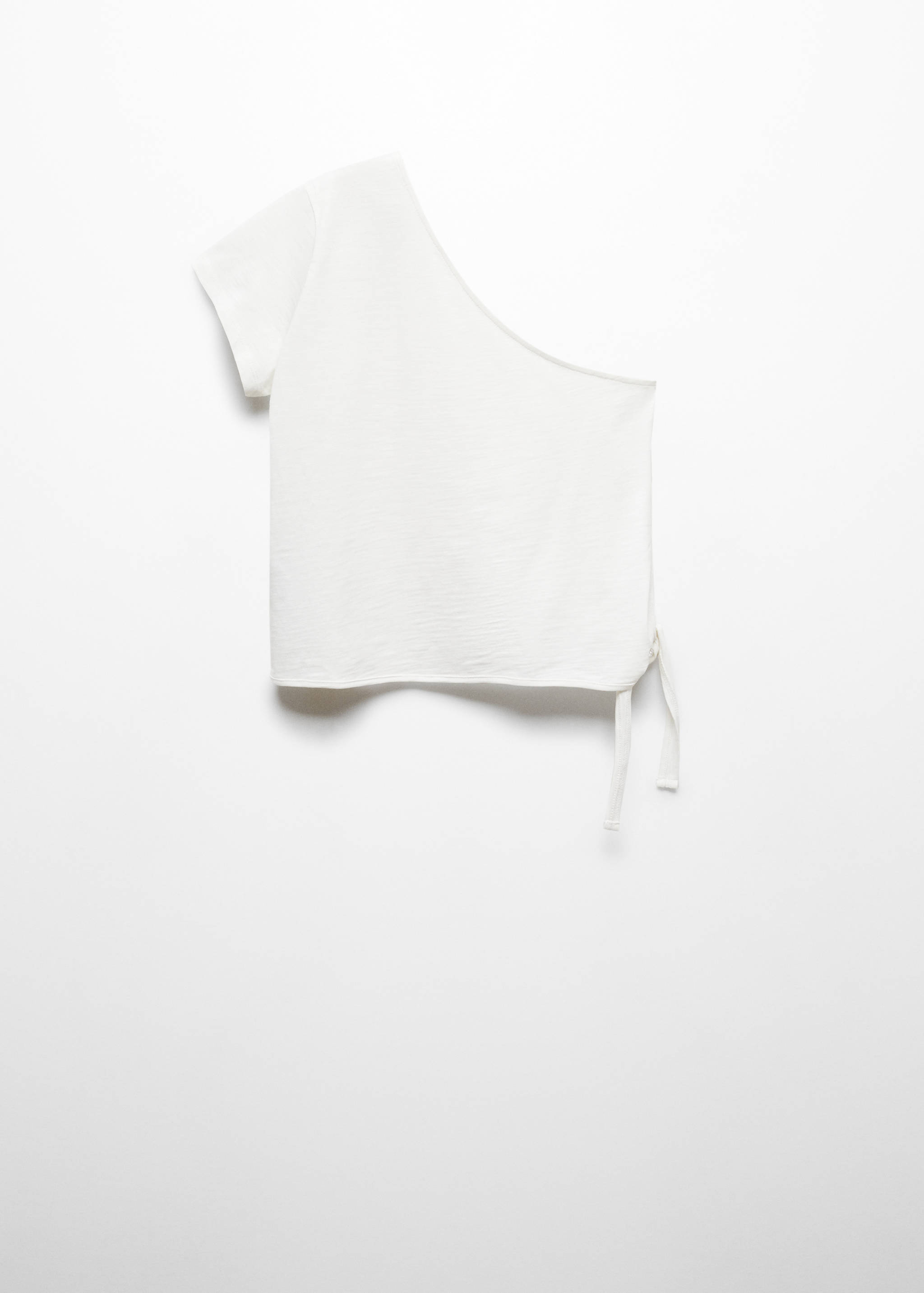 Asymmetrical t-shirt with bow - Article without model
