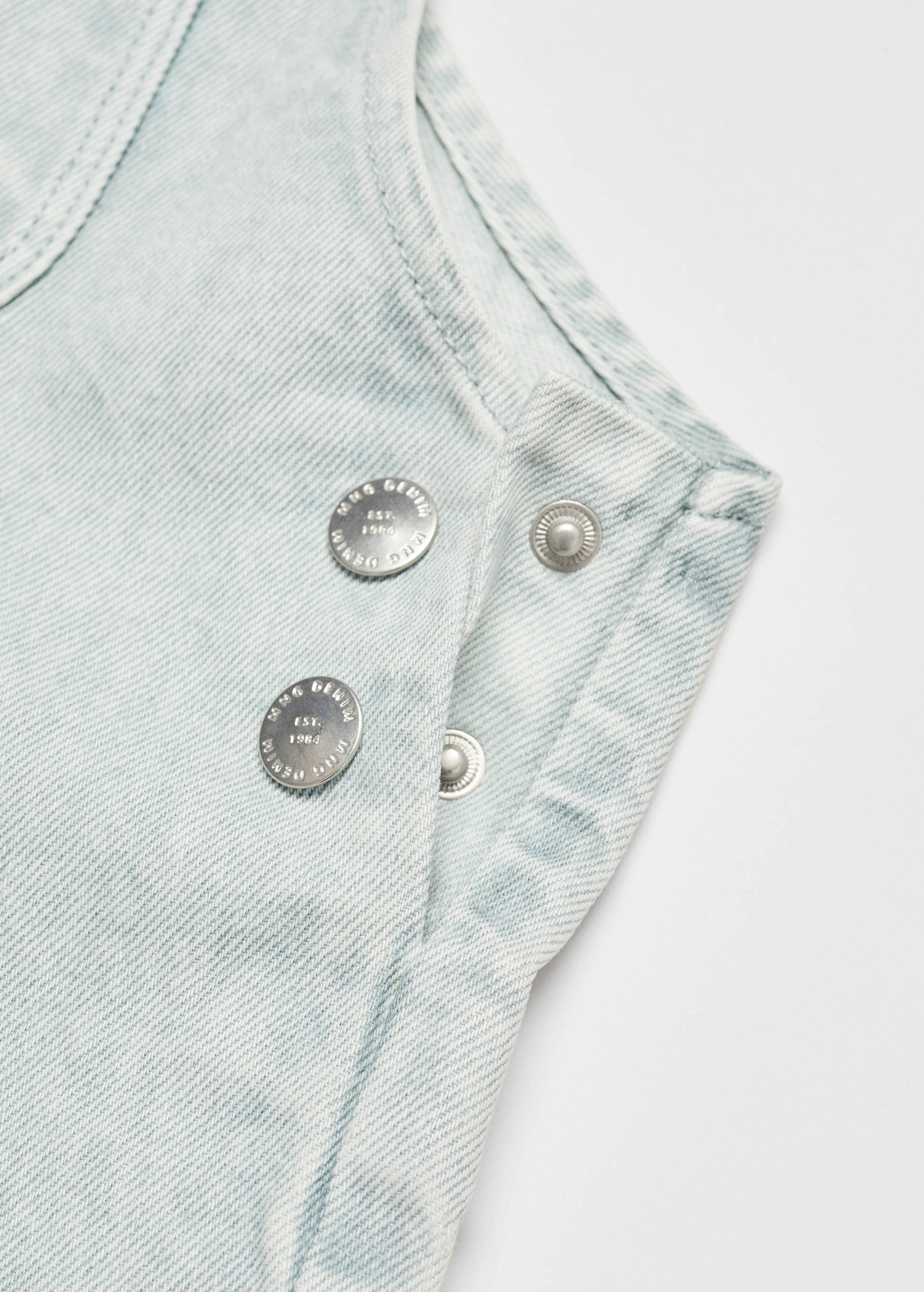 Denim jumpsuit short - Details of the article 0
