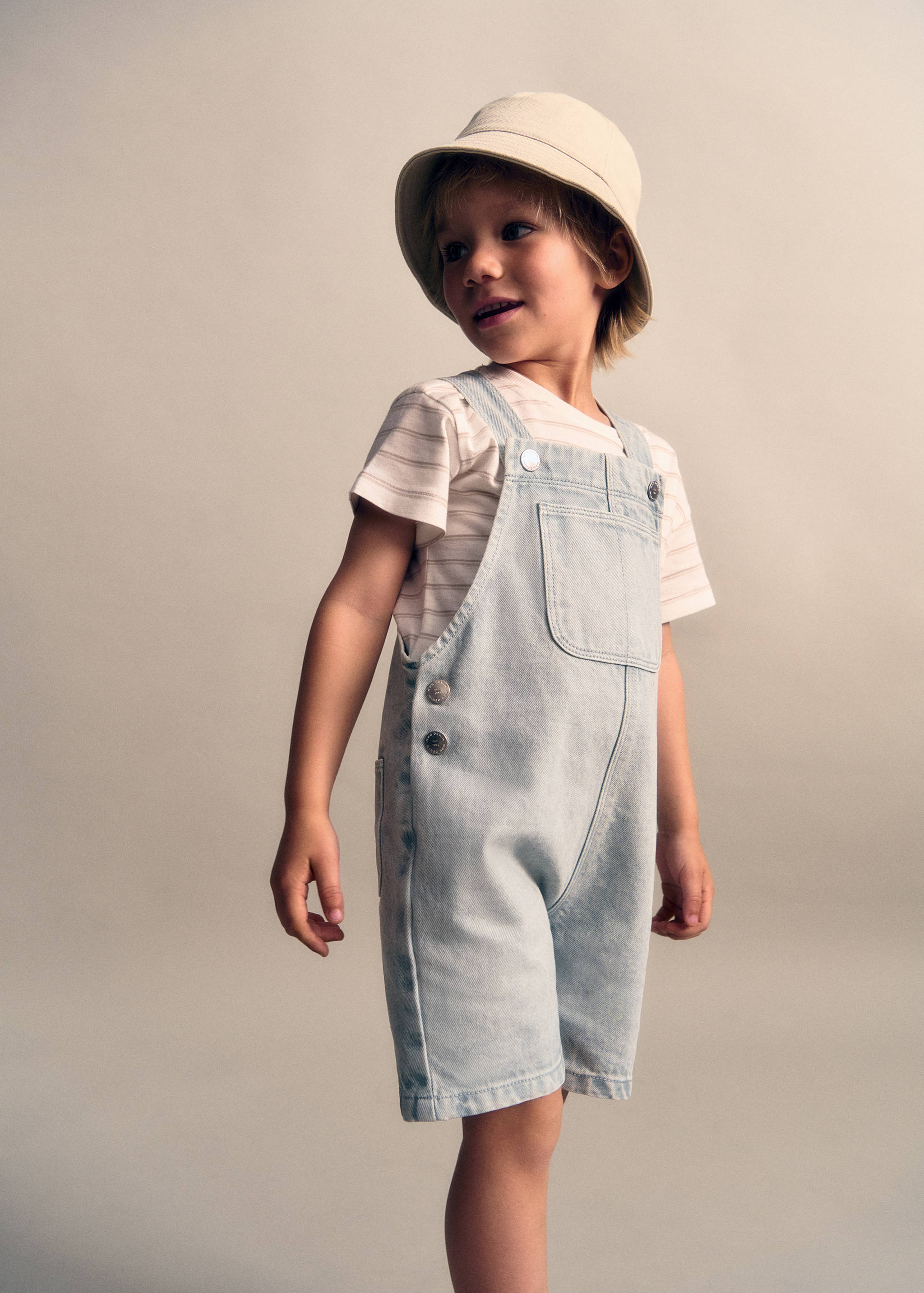 Denim jumpsuit short - Details of the article 5