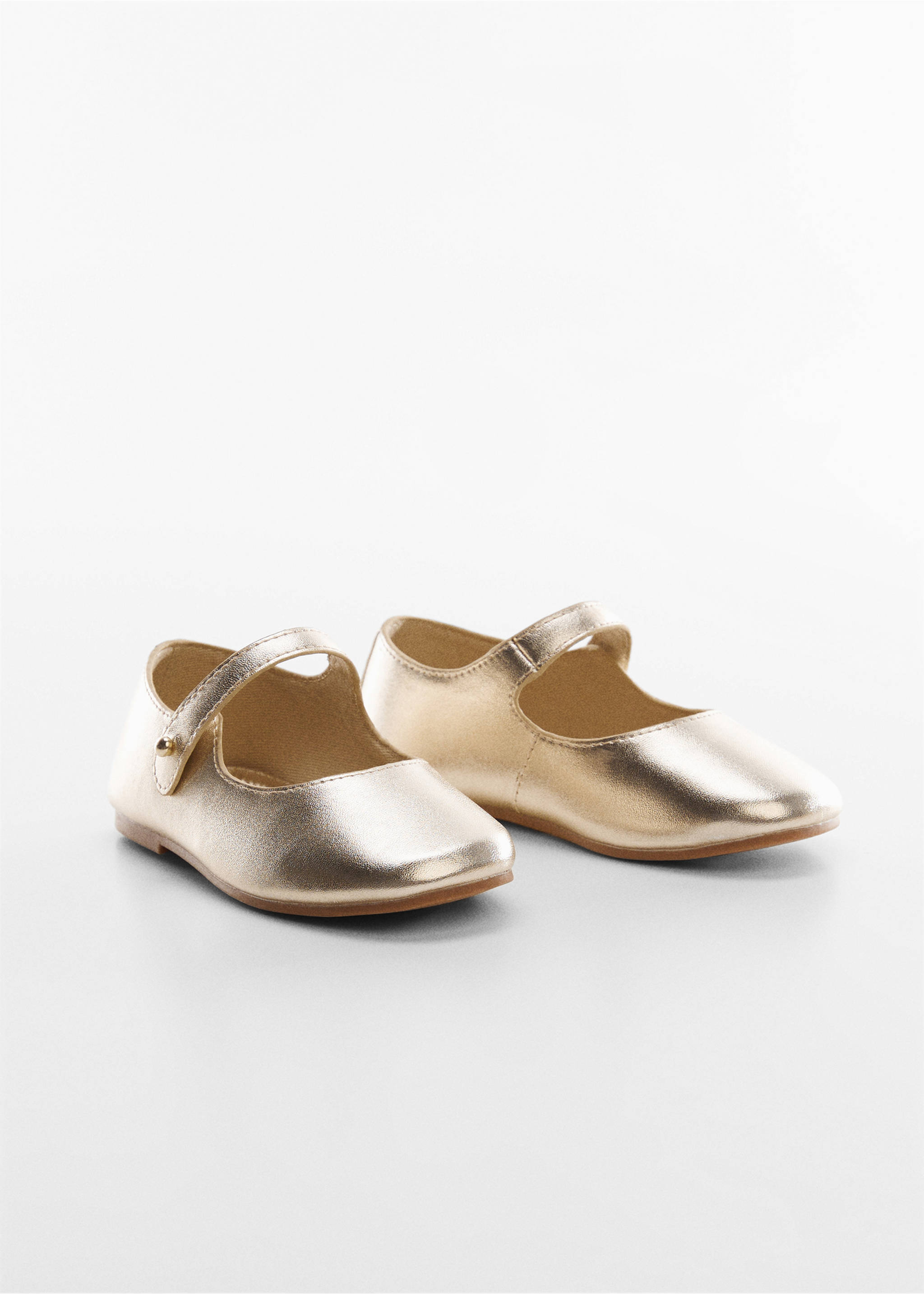 Metallic ballet flats - Medium plane, Gold. Ref: 67076739-00.