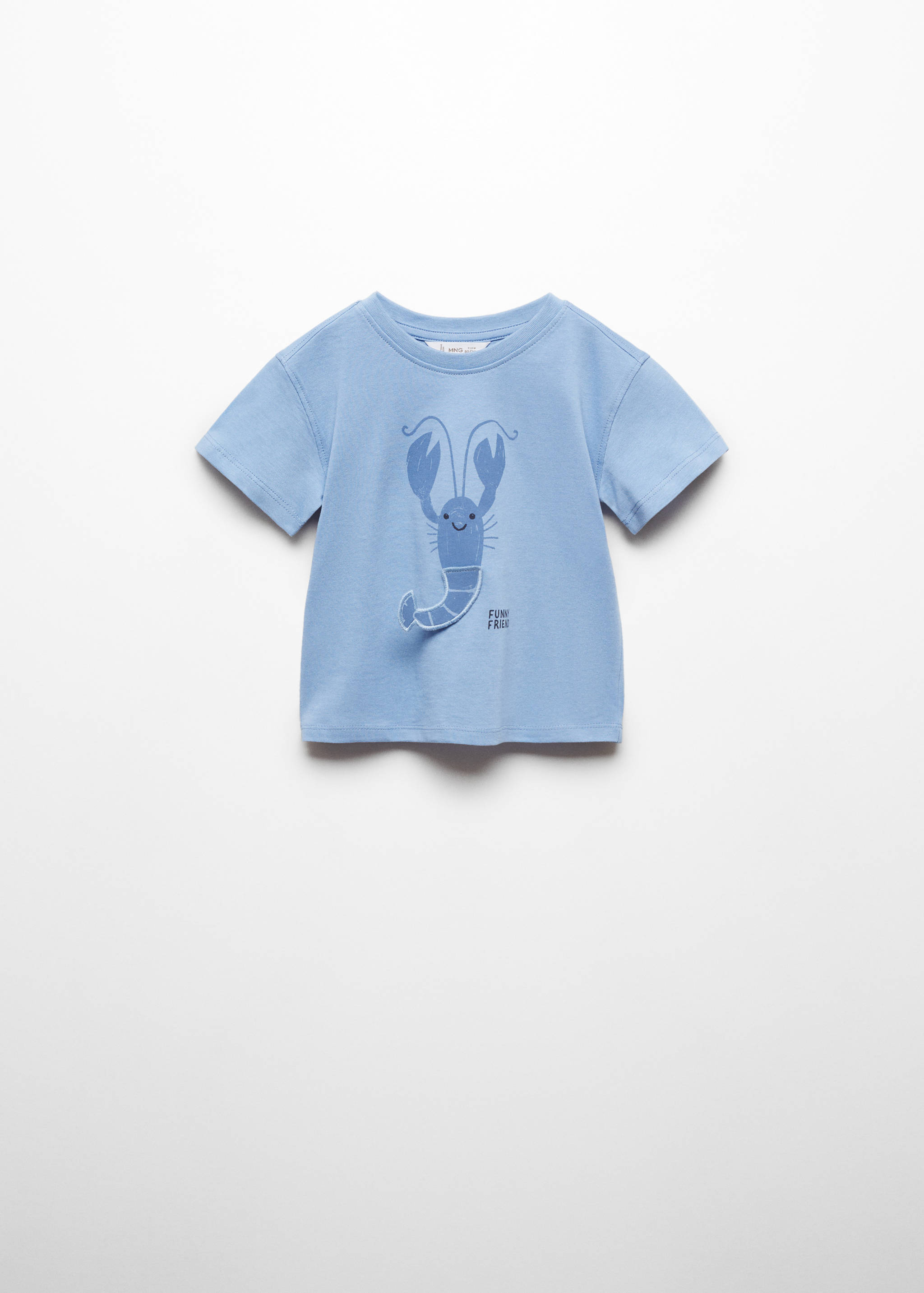 Printed cotton-blend T-shirt - Article without model