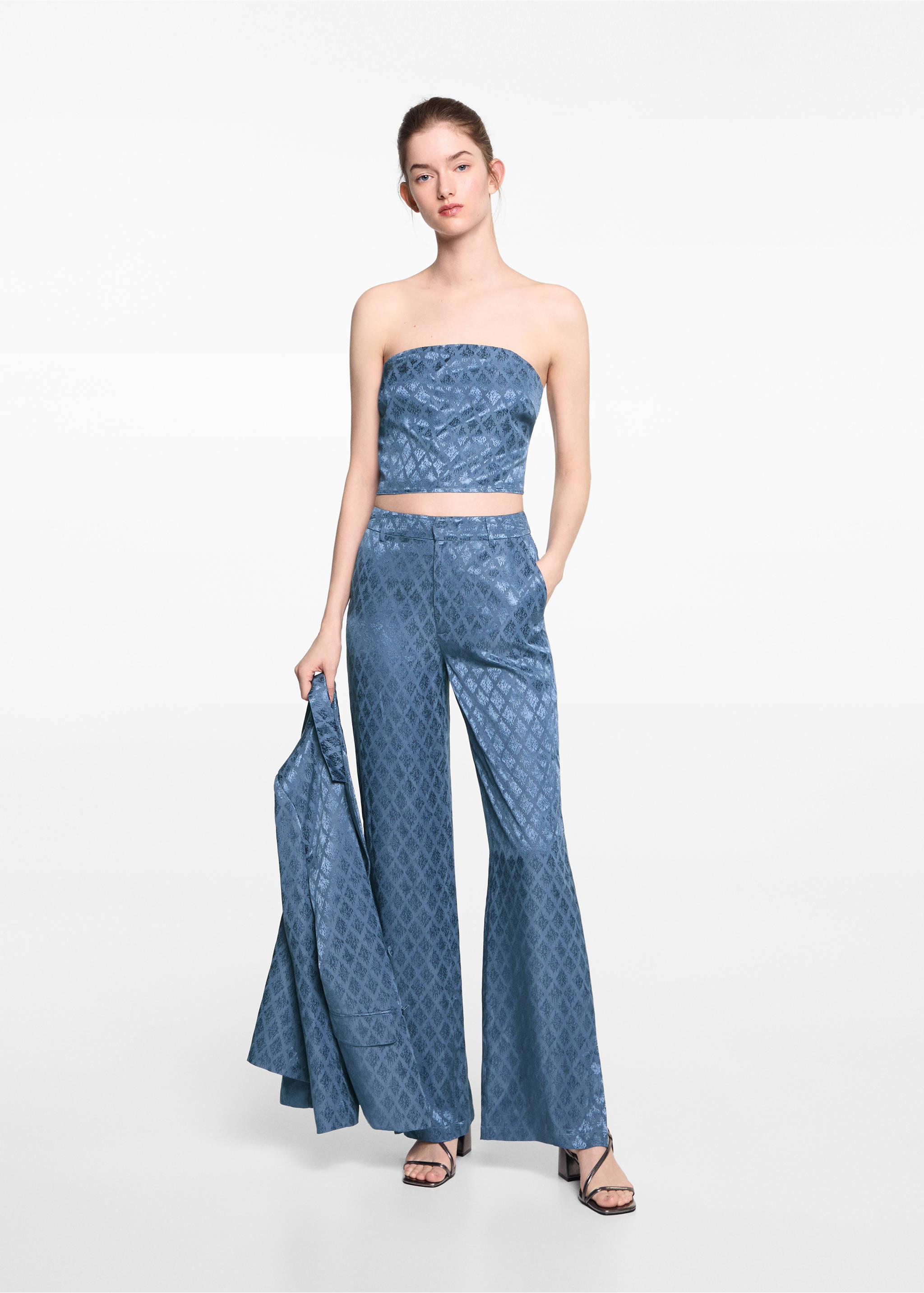 Top bustier - Plan général, Bleu. Ref: 67076743-00.