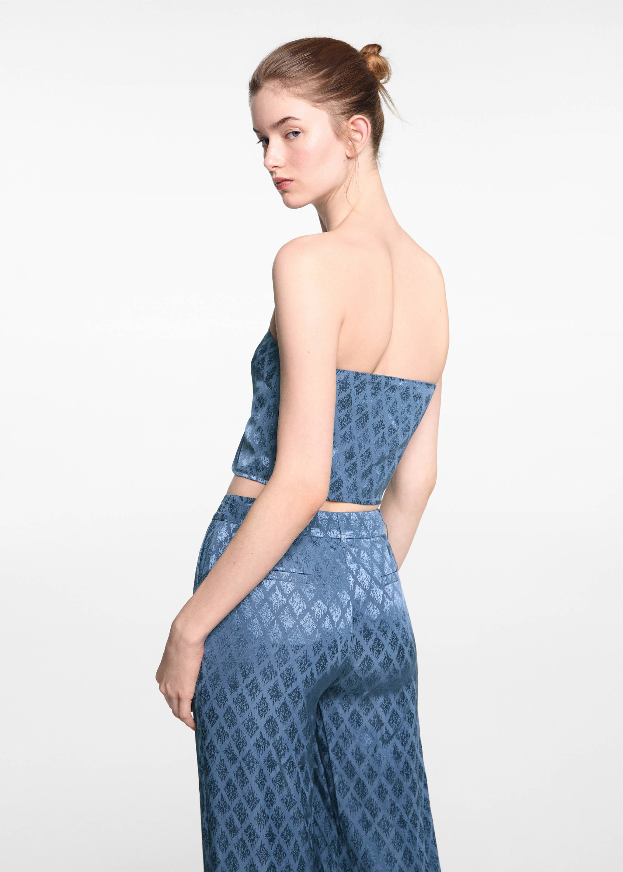 Top bustier - Verso de l’article, Bleu. Ref: 67076743-00.