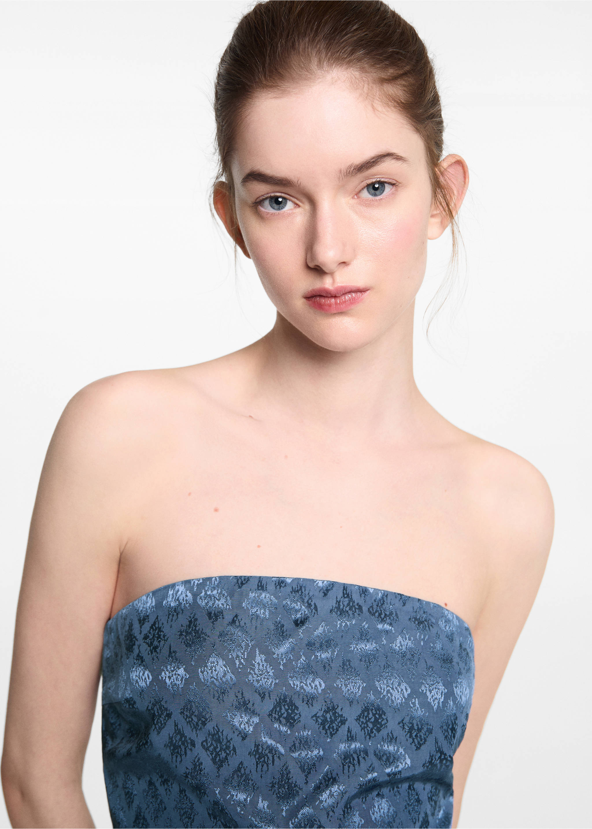 Top bustier - Détail de l'article 1, Bleu. Ref: 67076743-00.