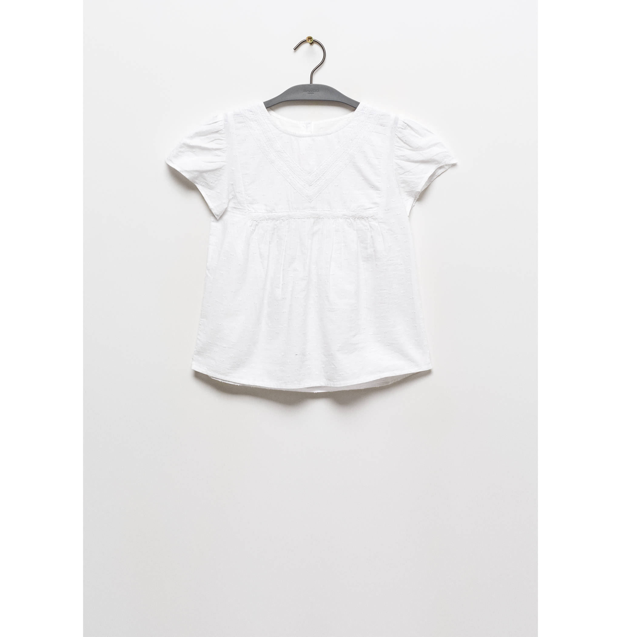 Blouse plumetis brodée - Article sans modèle