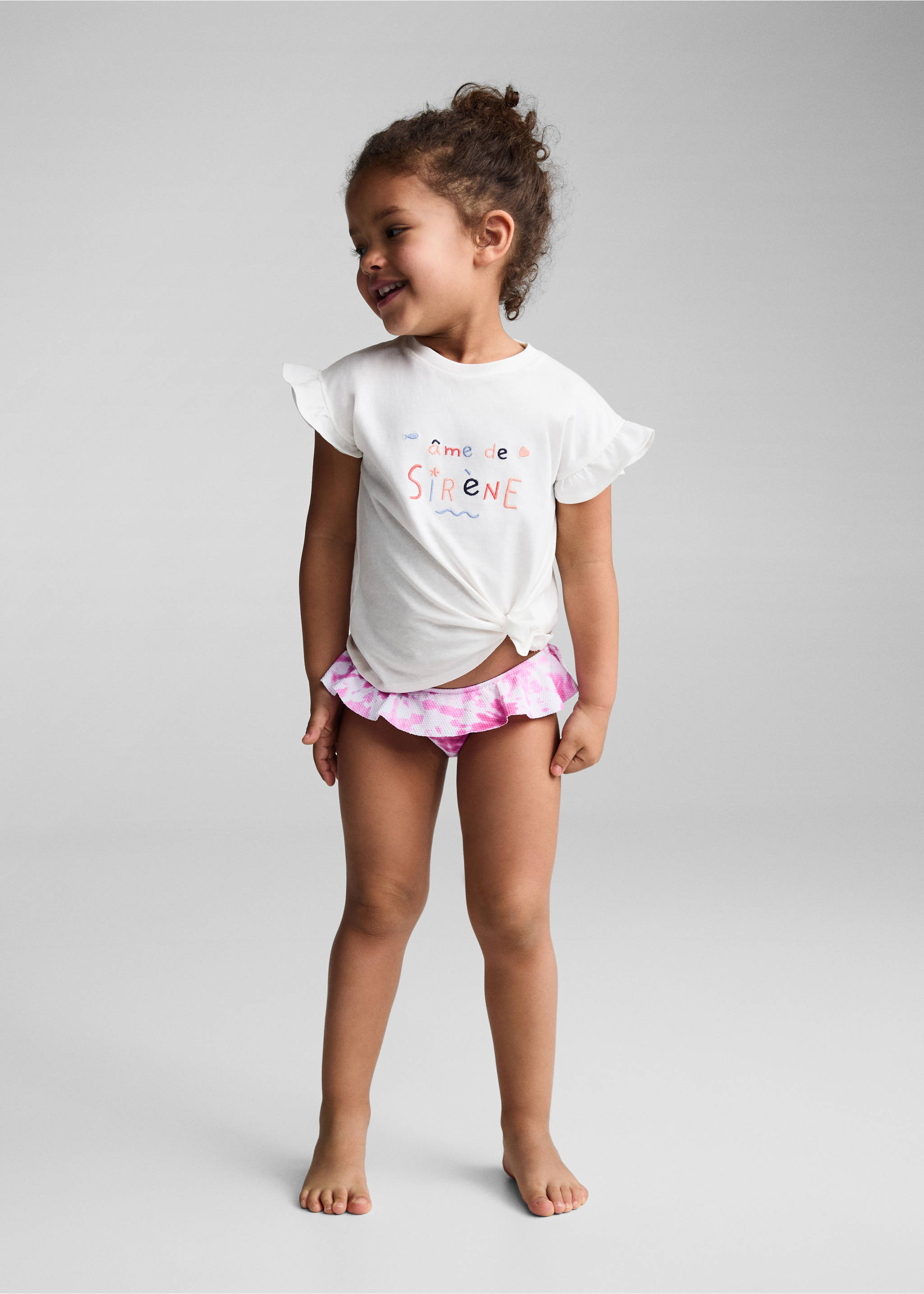 Printed bikini bottom - General plane, Fuchsia. Ref: 67076751-00.