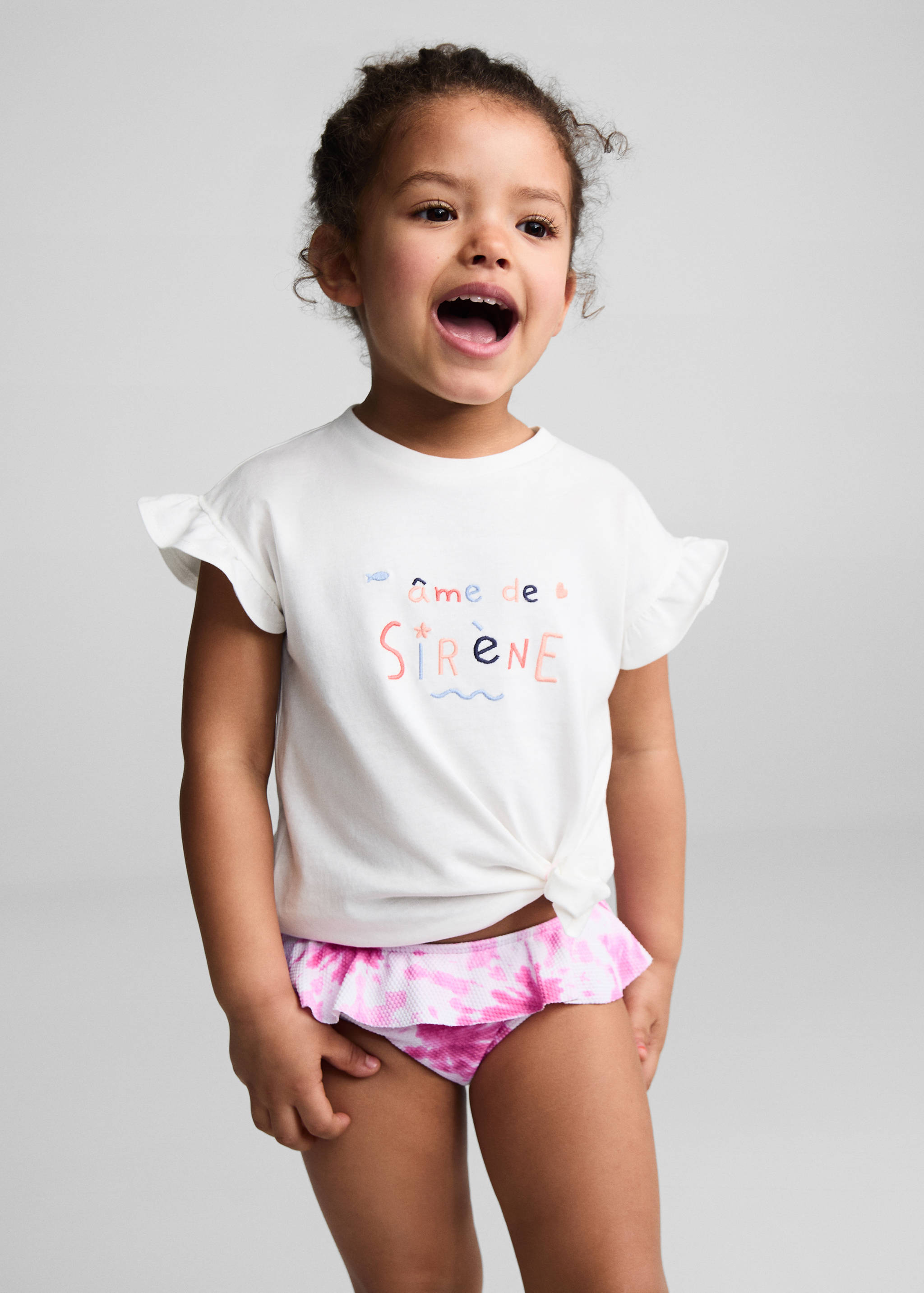 Printed bikini bottom - Medium plane