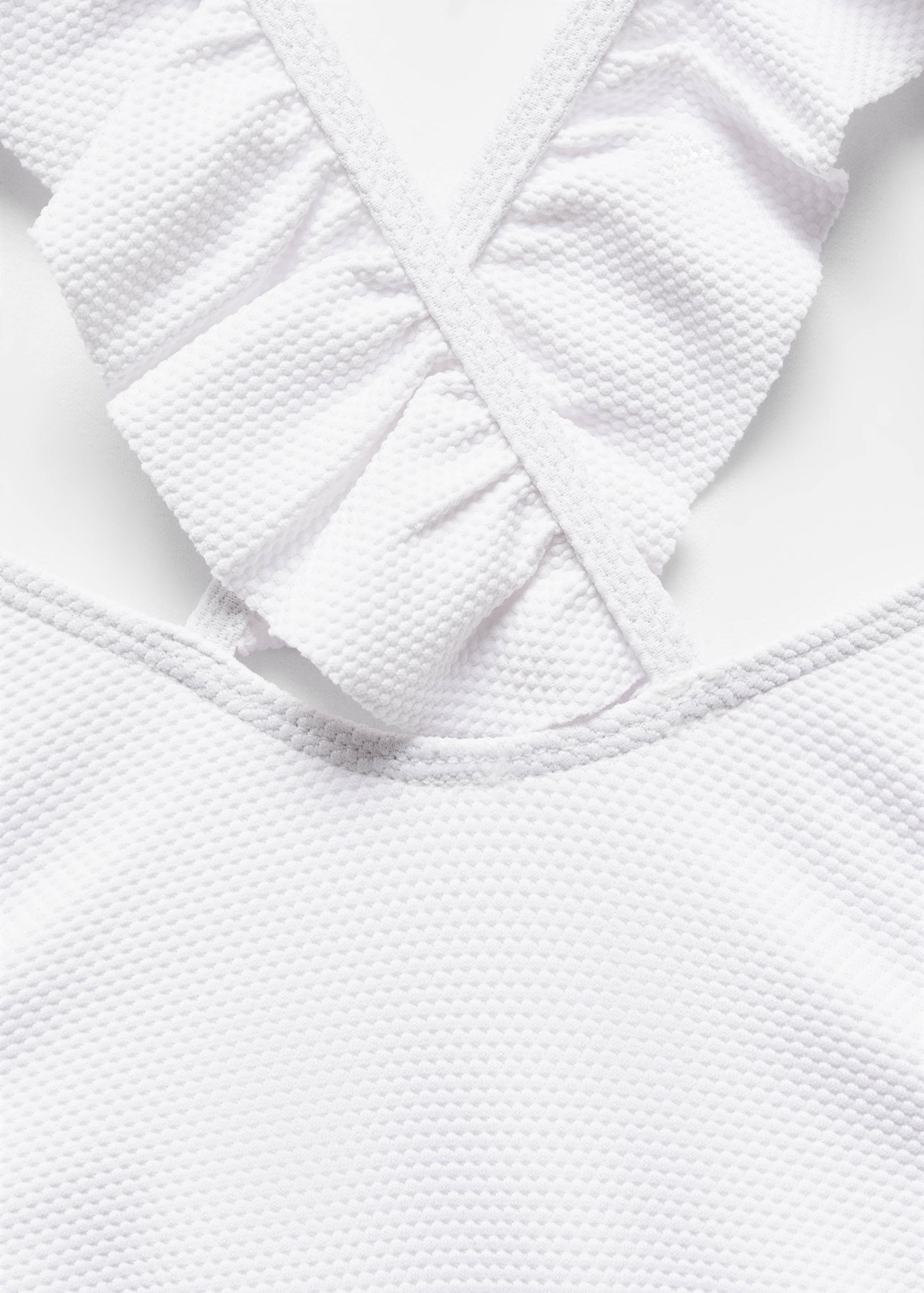Texture ruffle swimsuit - Details of the article 8