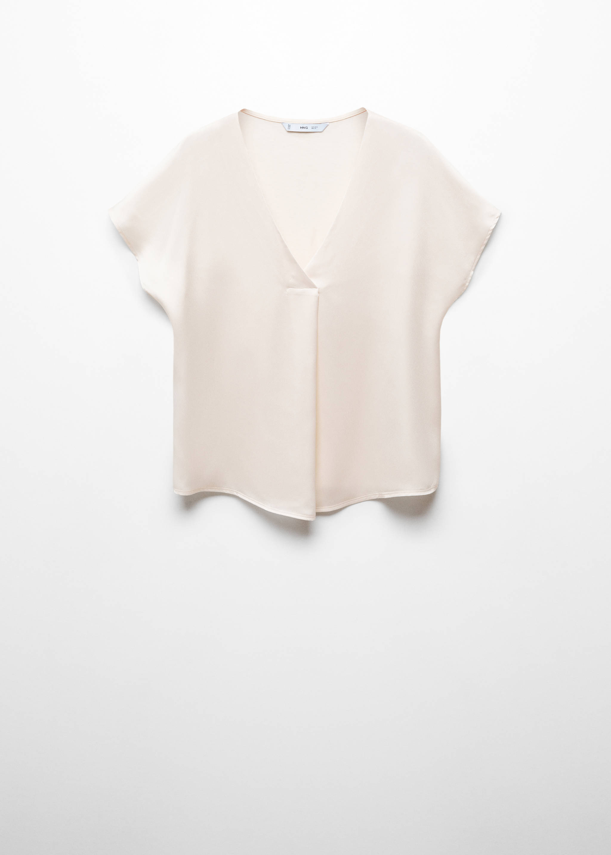 T-shirt satiné col en V - Article sans modèle