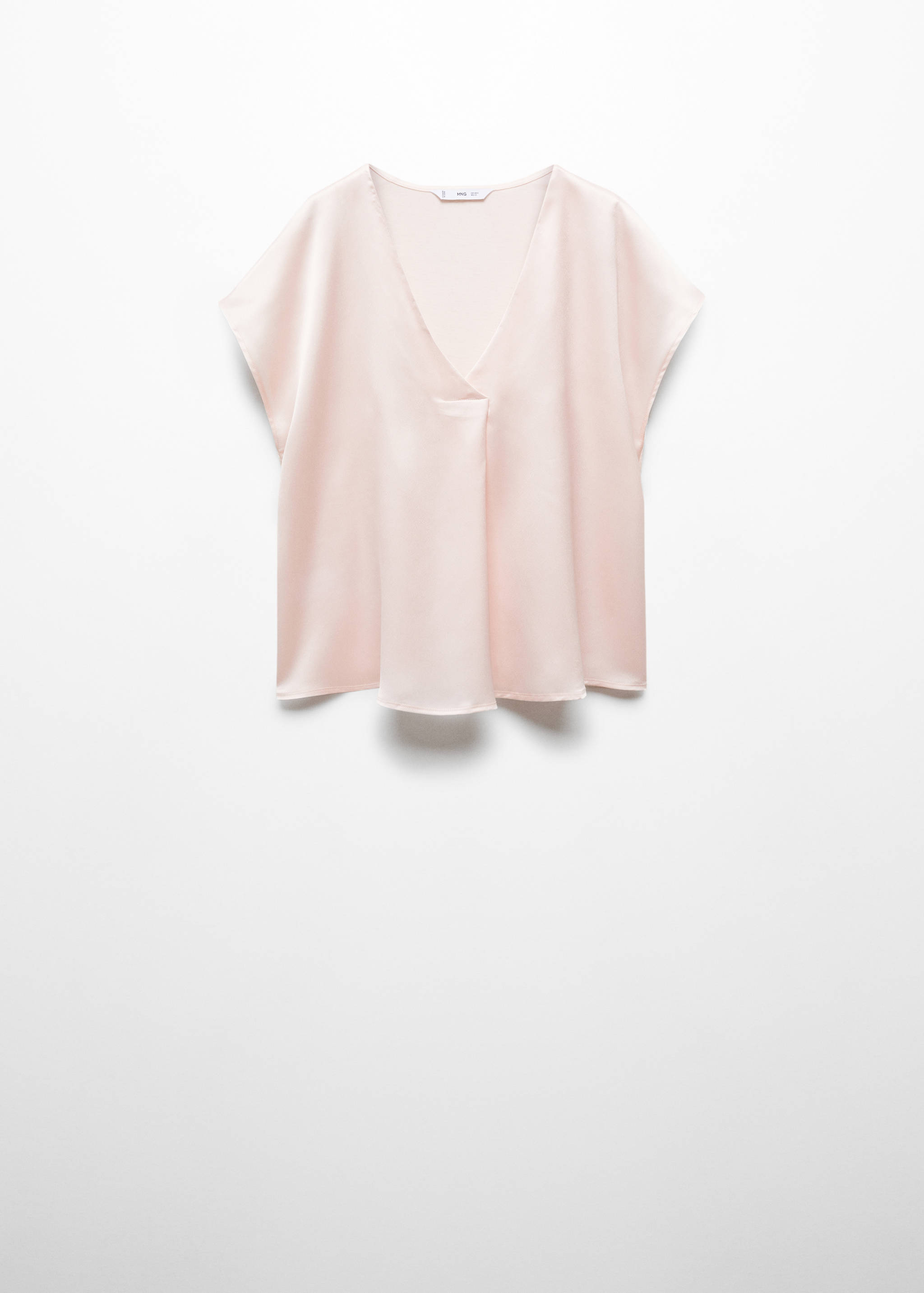 T-shirt satiné col en V - Article sans modèle