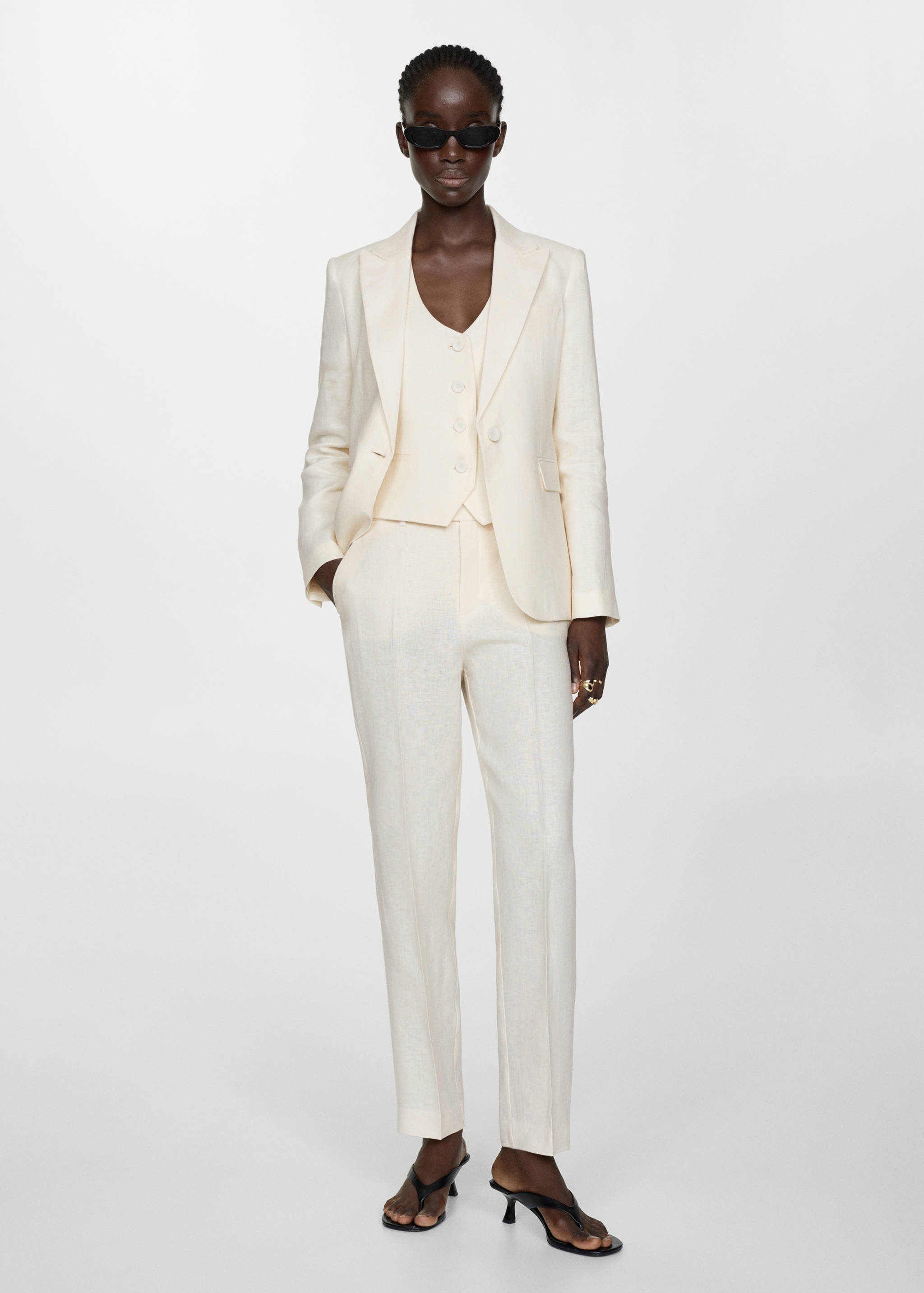 100% linen suit jacket - General plane