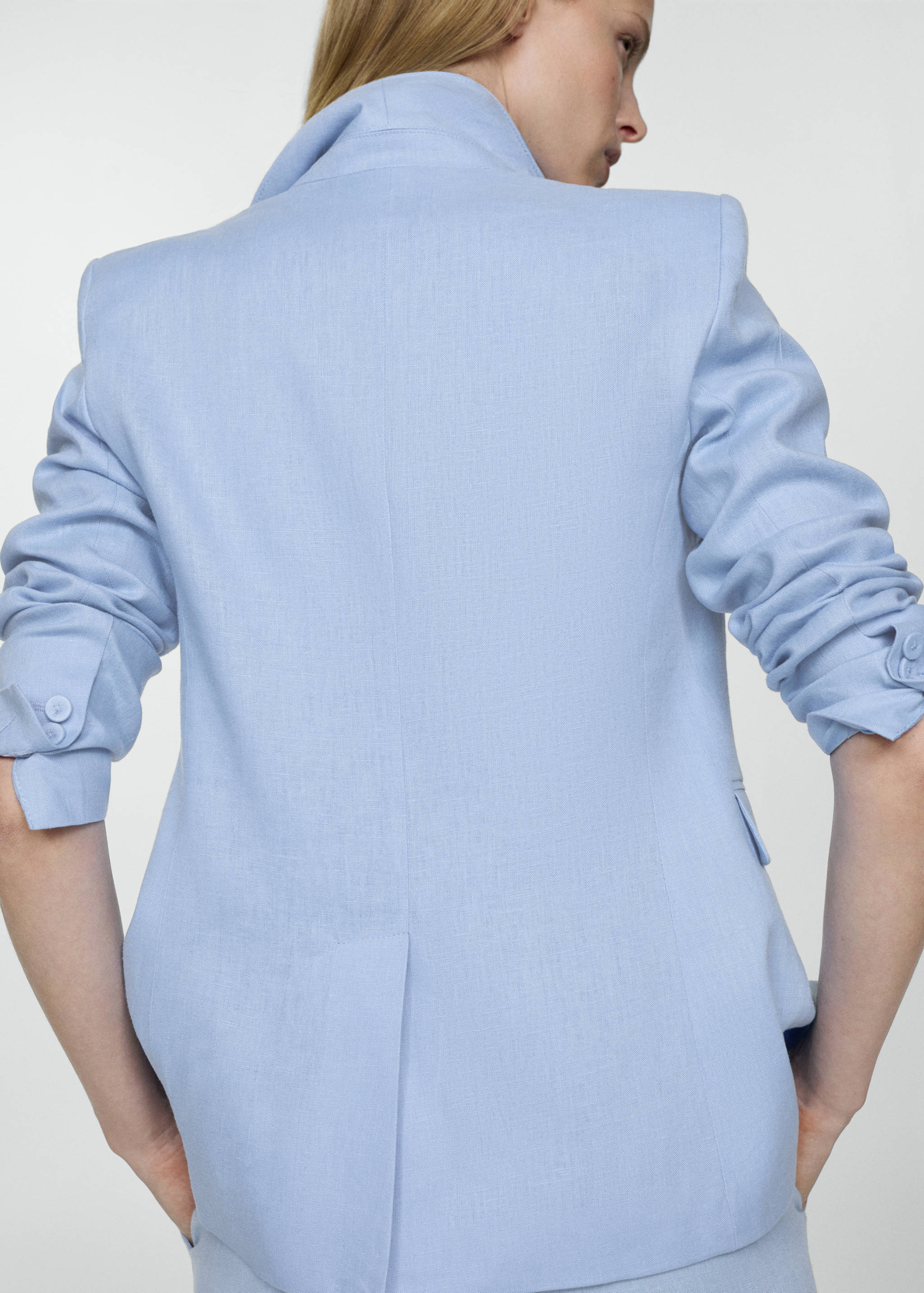 100% linen suit jacket - Reverse of the article