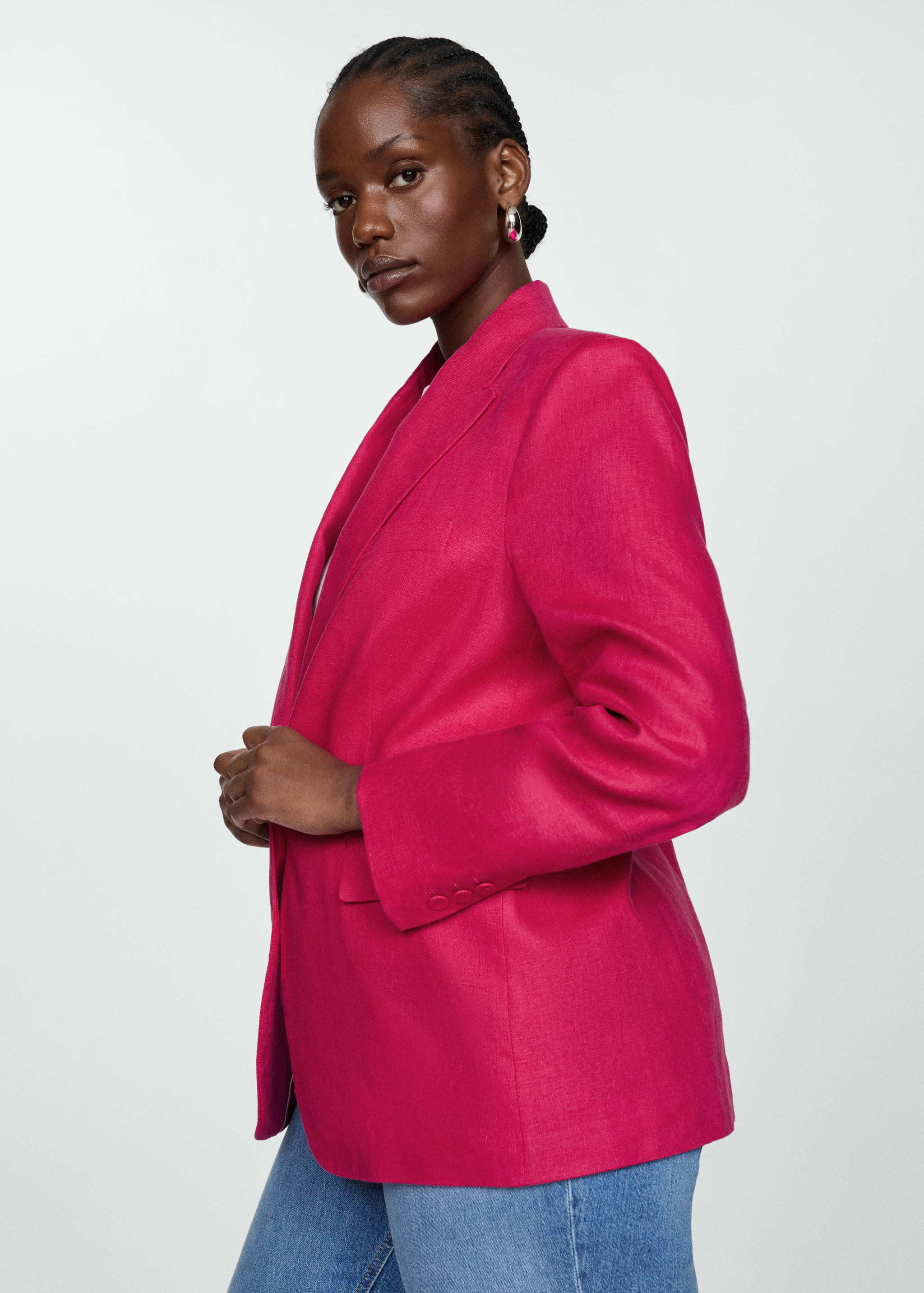 100% linen suit jacket - Details of the article 4