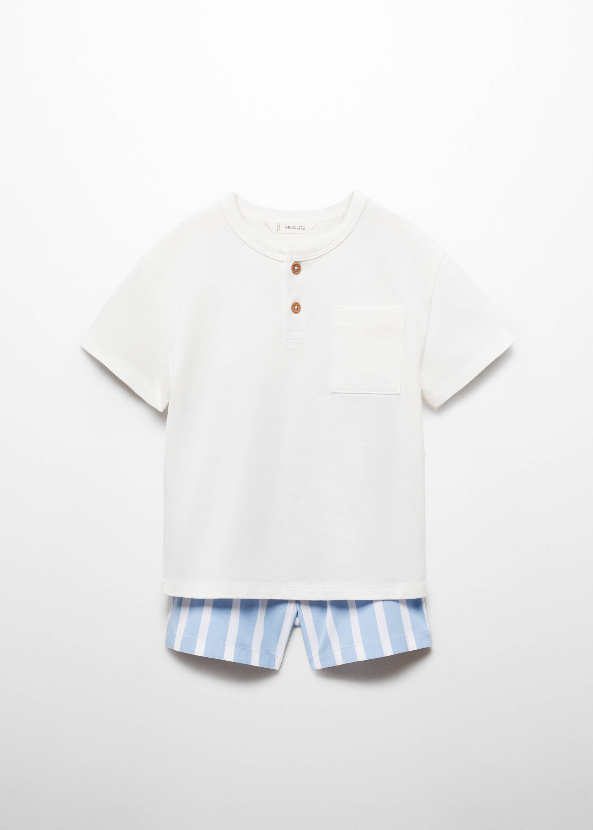 Striped cotton short pyjamas - Article without model