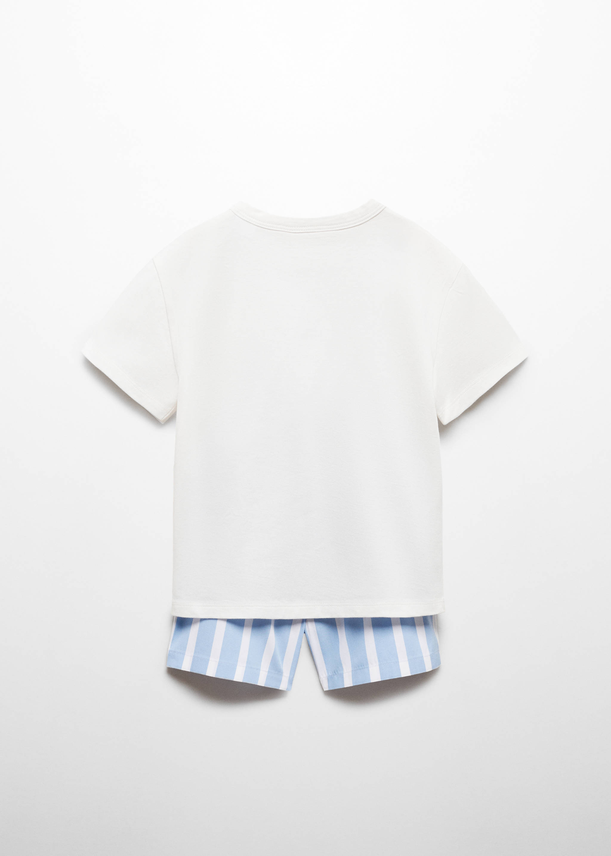 Striped cotton short pyjamas - Reverse of the article
