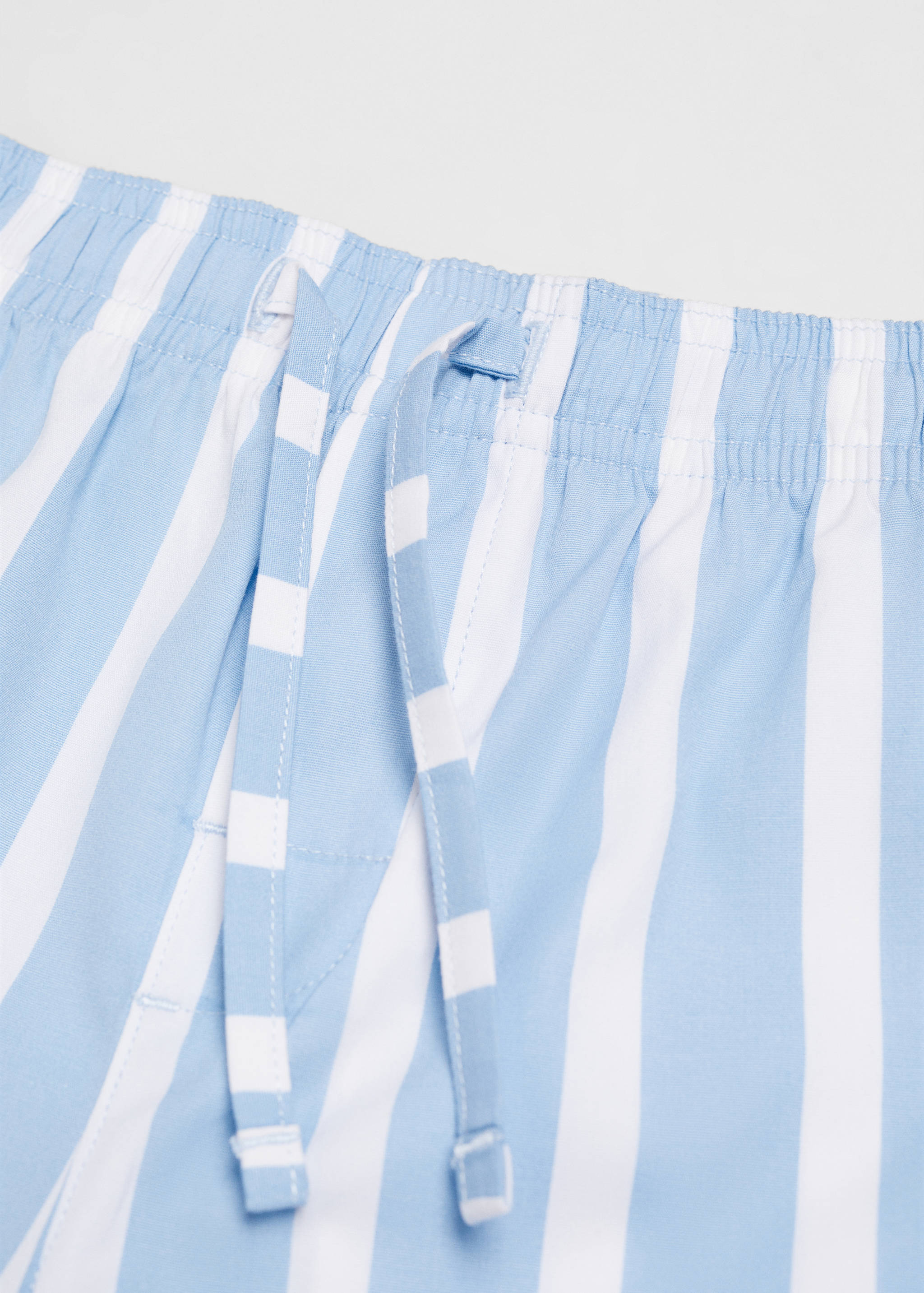 Striped cotton short pyjamas - Details of the article 0